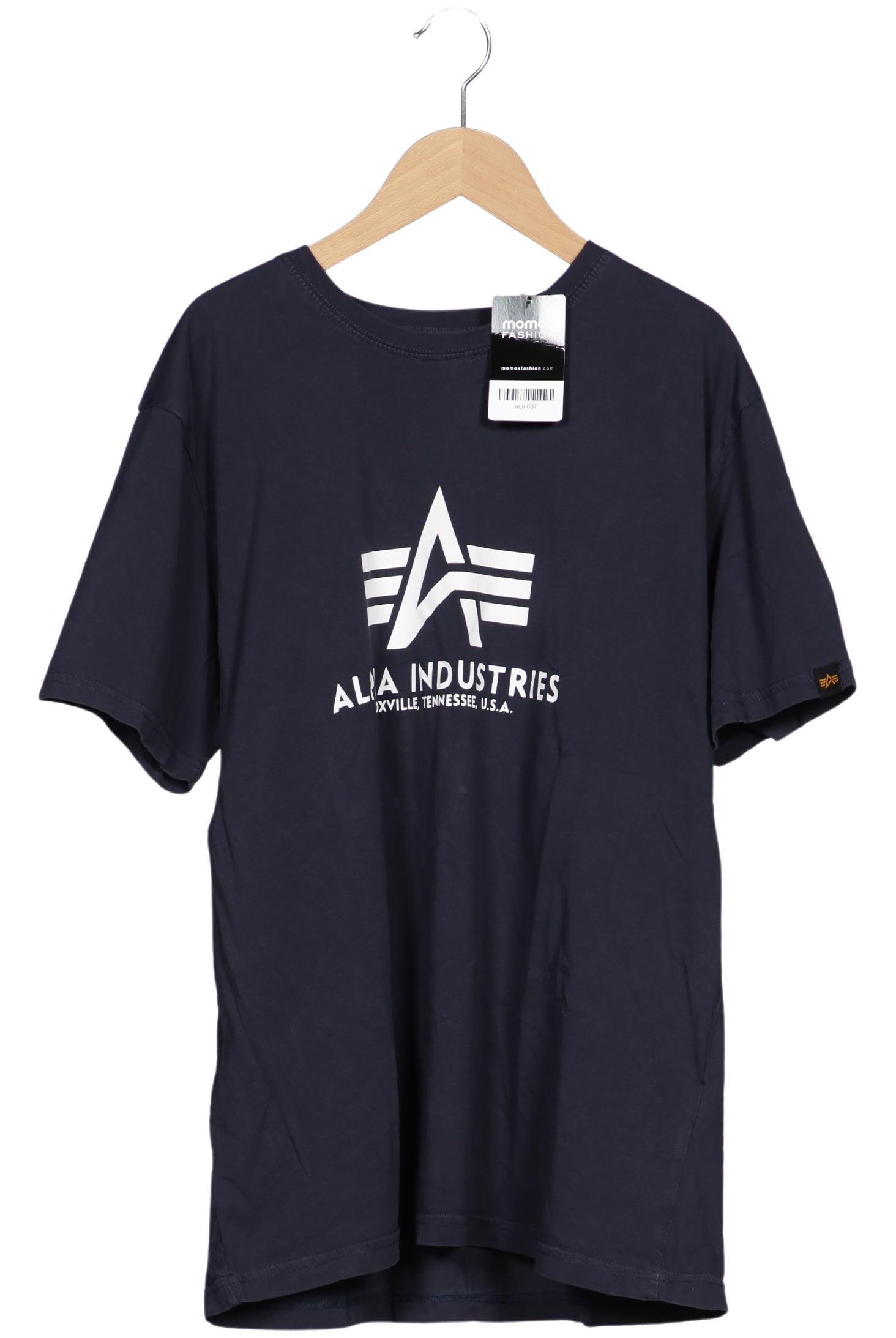 

Alpha industries Herren T-Shirt, marineblau, Gr. 54