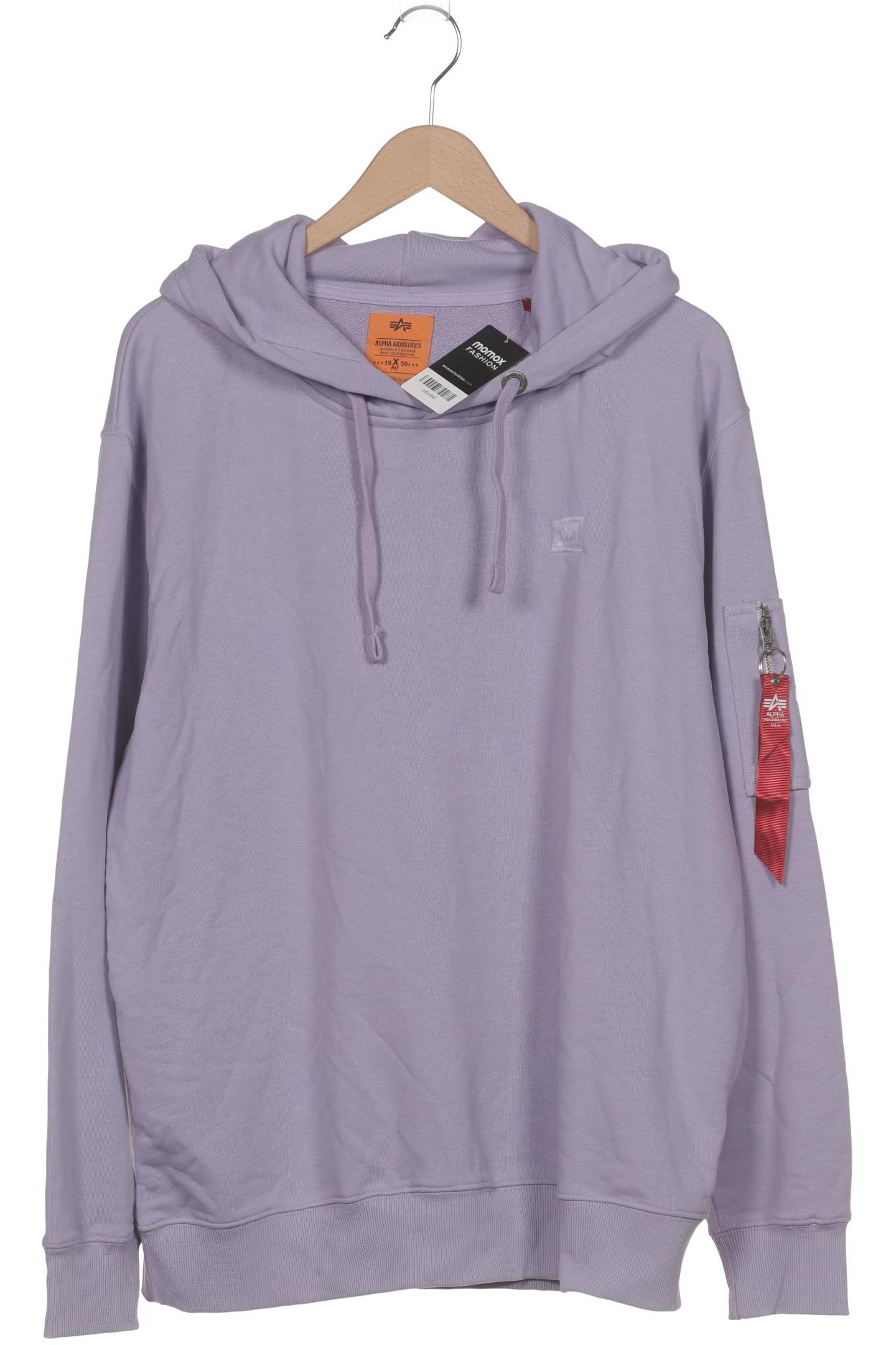 

Alpha industries Herren Kapuzenpullover, flieder, Gr. 56