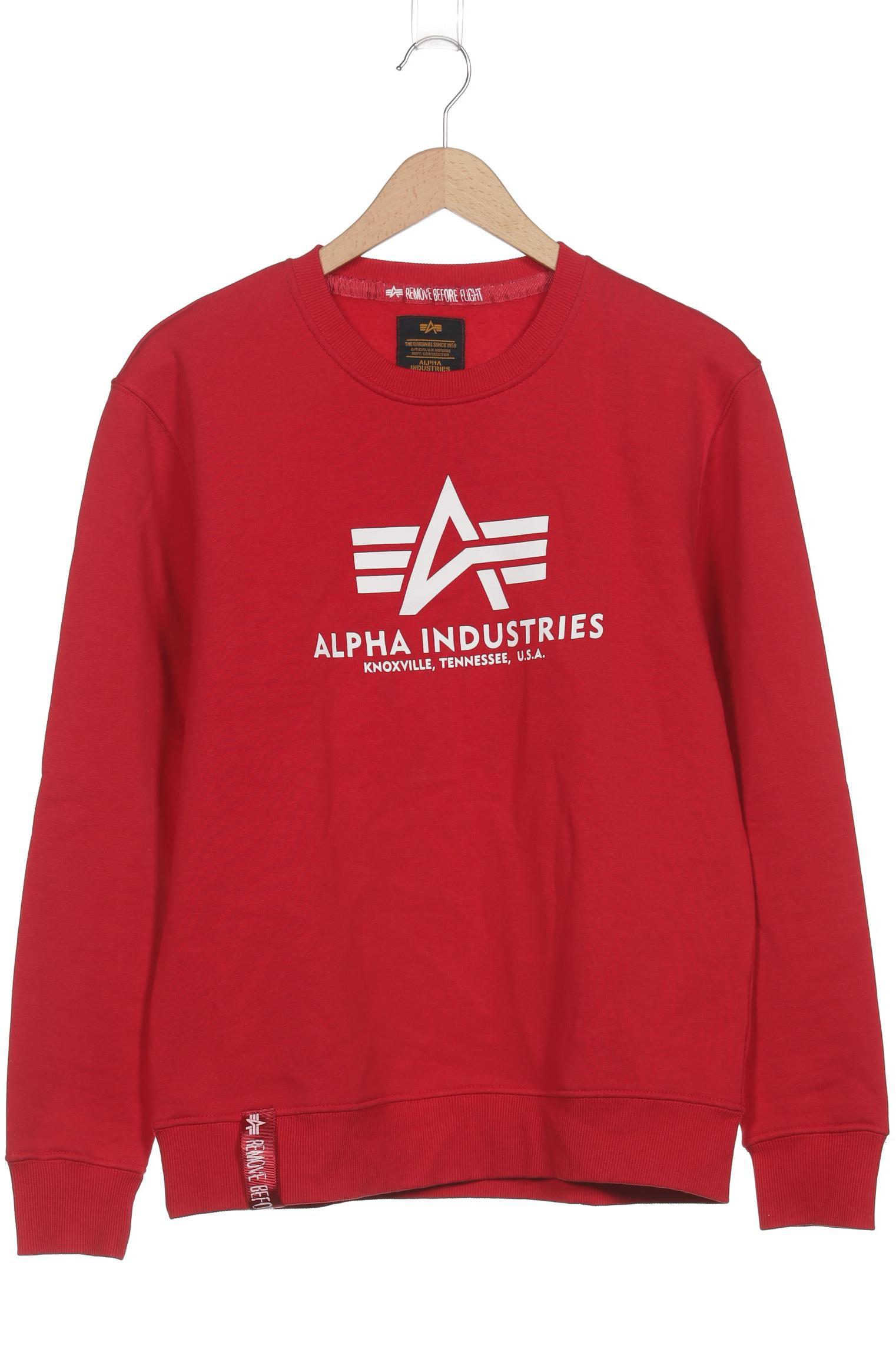 

Alpha industries Herren Sweatshirt, rot, Gr. 48