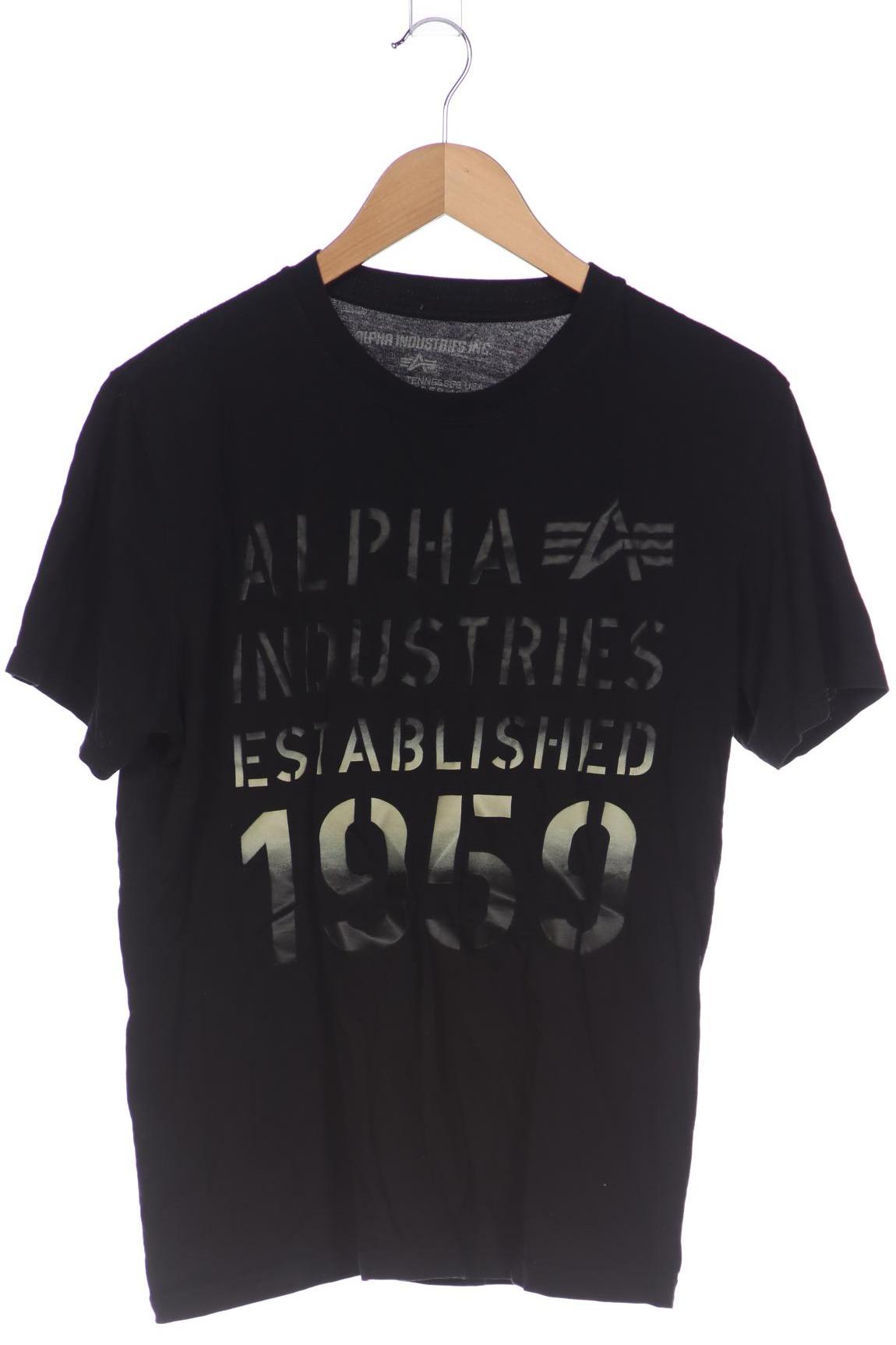 

Alpha industries Herren T-Shirt, schwarz, Gr. 48