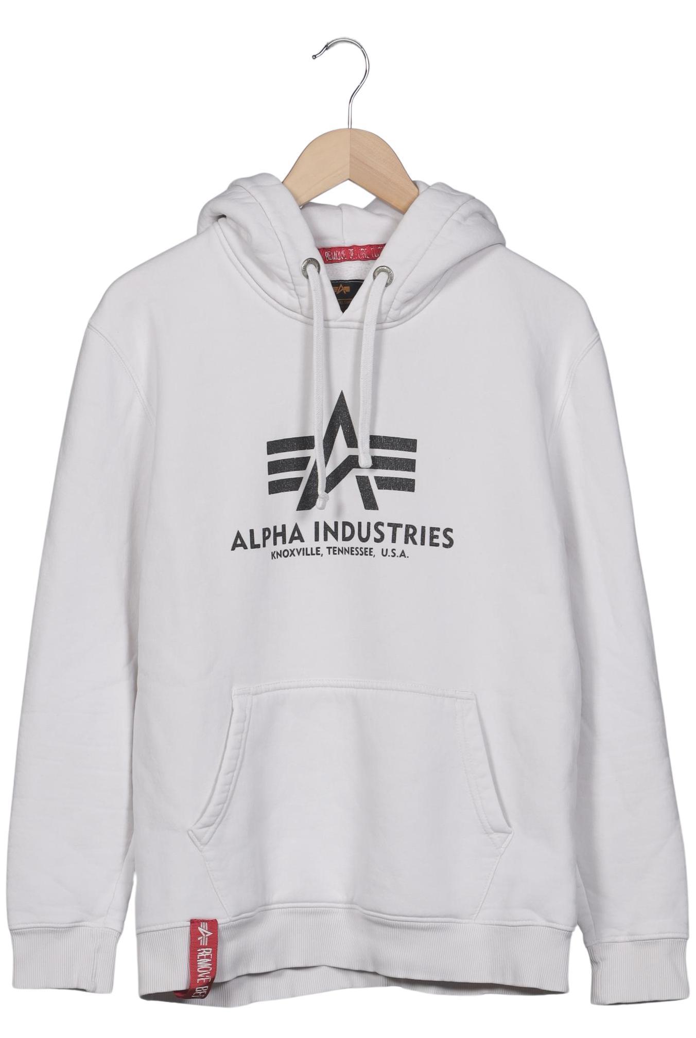 

Alpha industries Herren Kapuzenpullover, weiß, Gr. 52
