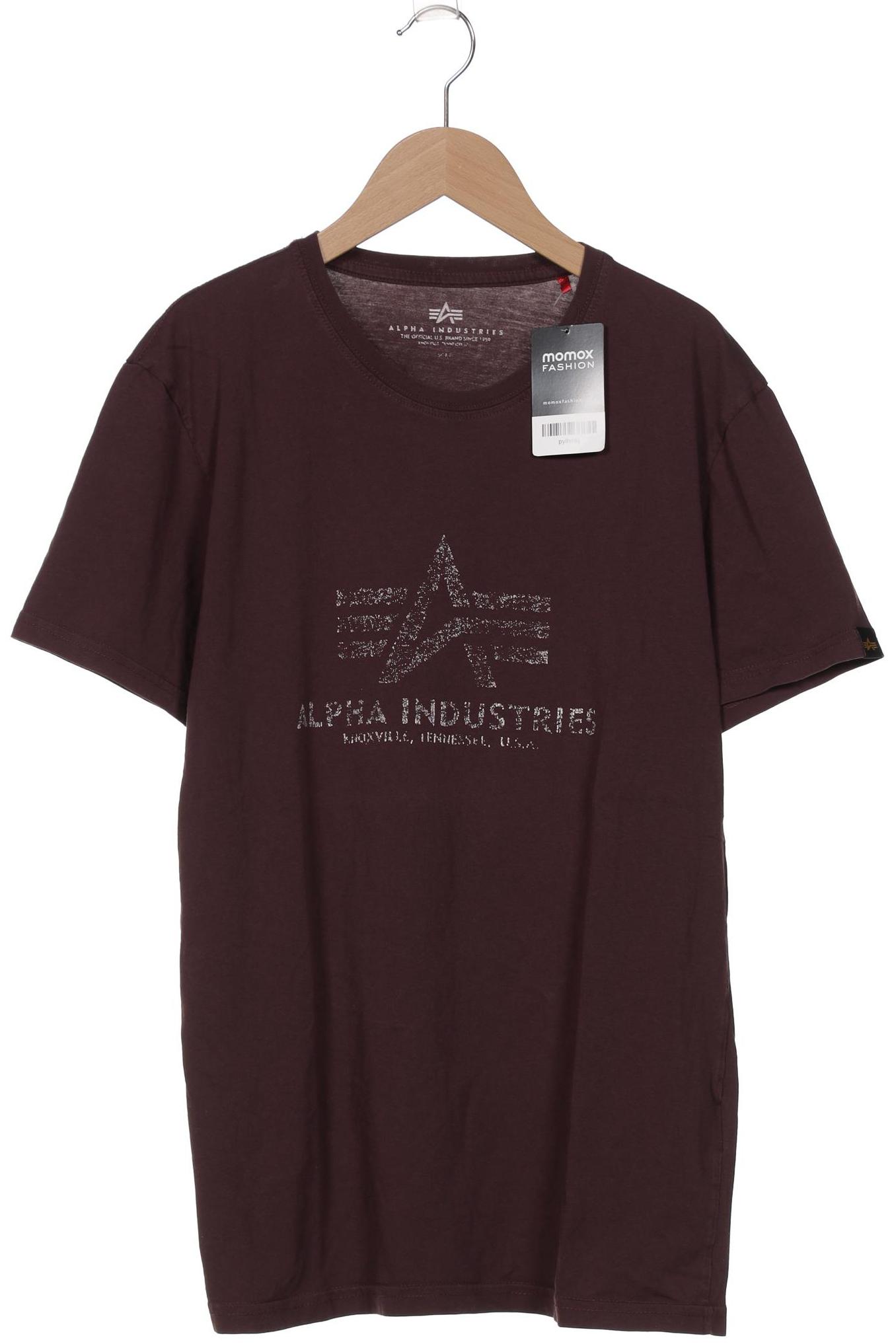 

Alpha industries Herren T-Shirt, bordeaux, Gr. 52