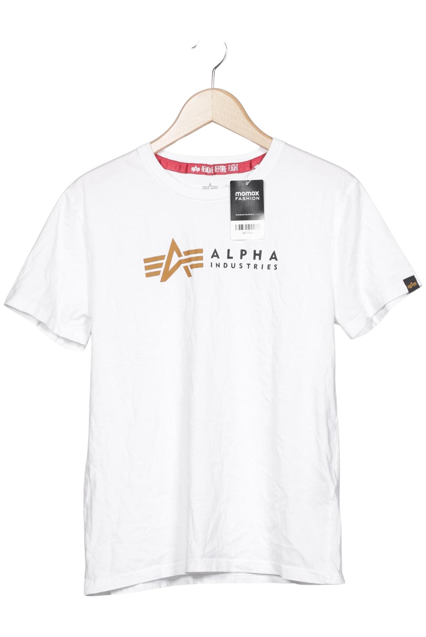 

Alpha industries Herren T-Shirt, weiß, Gr. 46