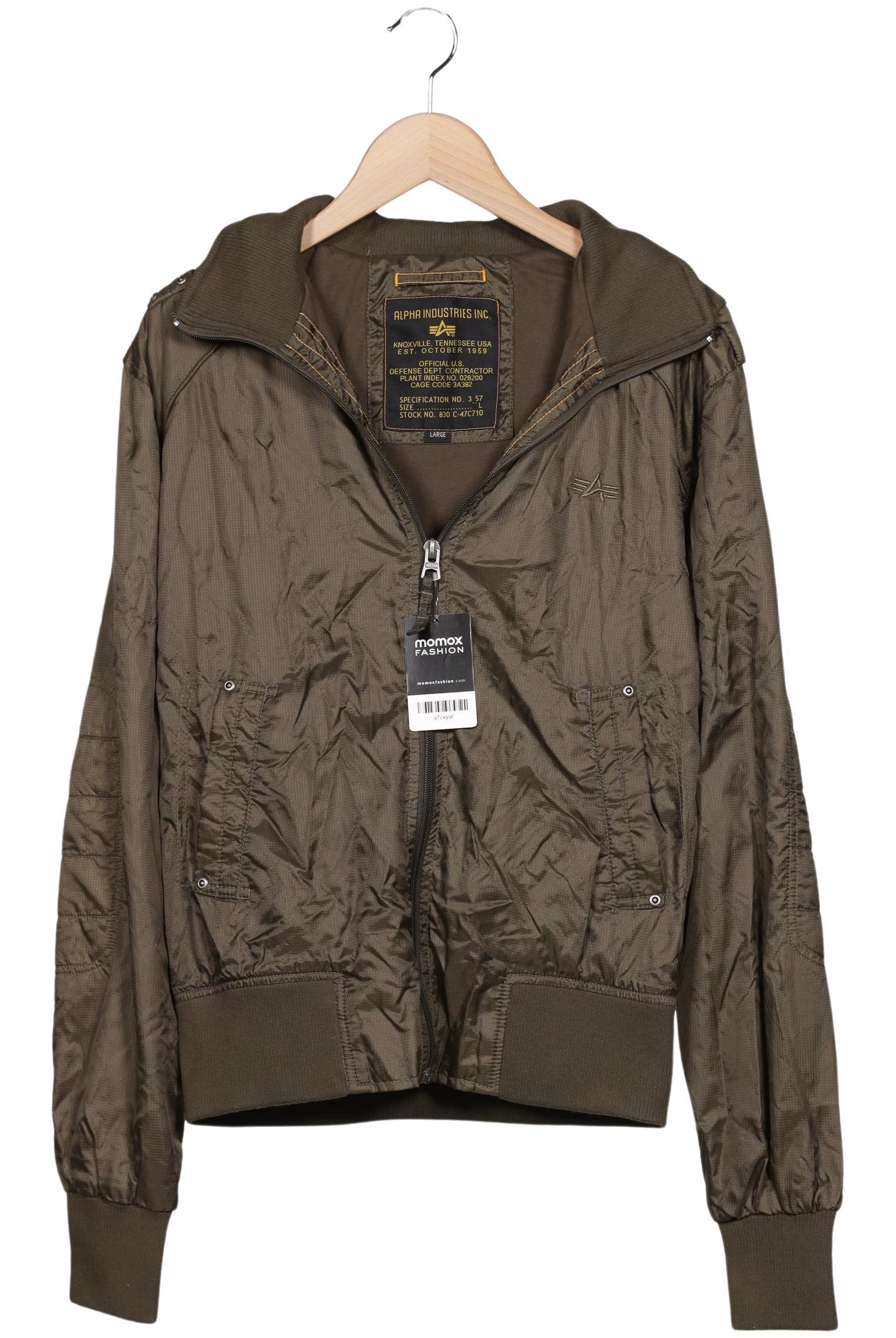 

Alpha industries Herren Jacke, grün, Gr. 52