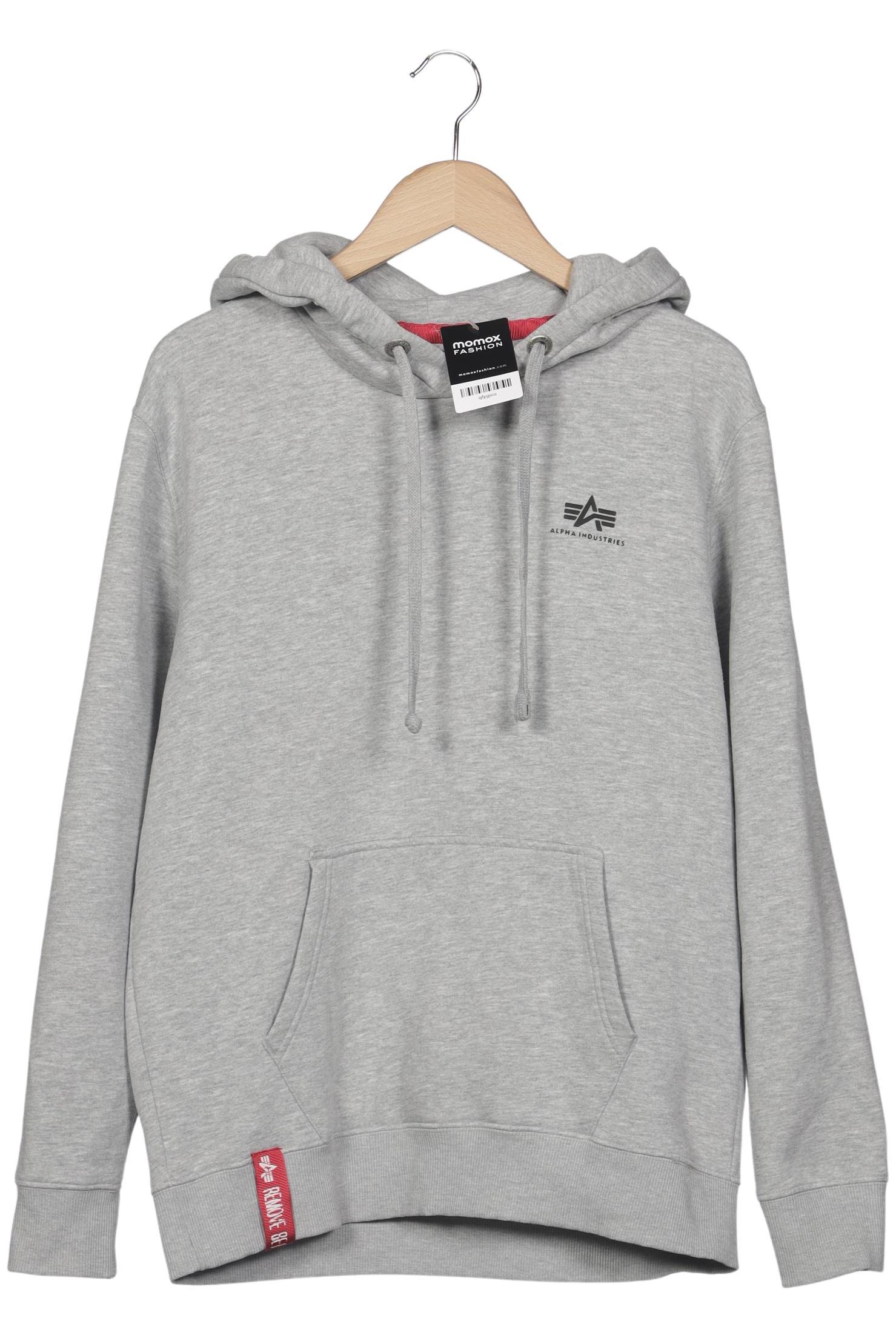 

Alpha industries Herren Kapuzenpullover, grau, Gr. 52