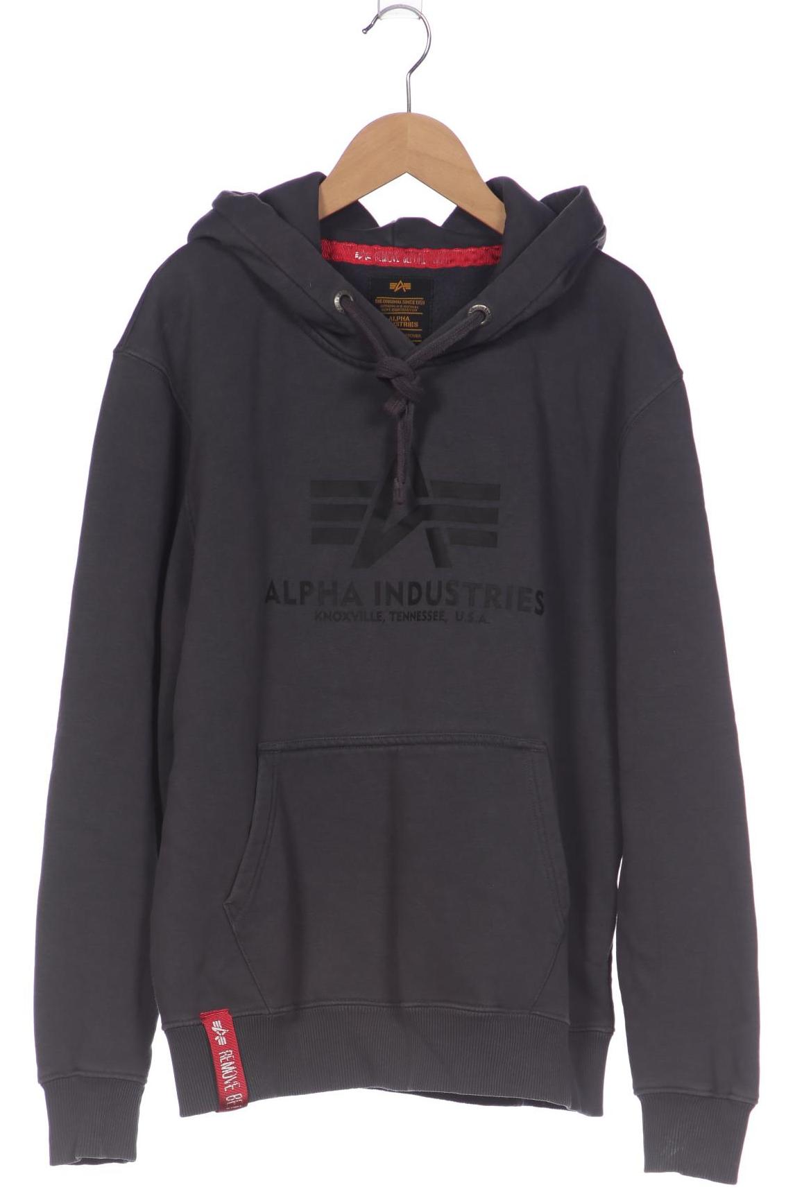 

Alpha industries Herren Kapuzenpullover, grau, Gr. 48