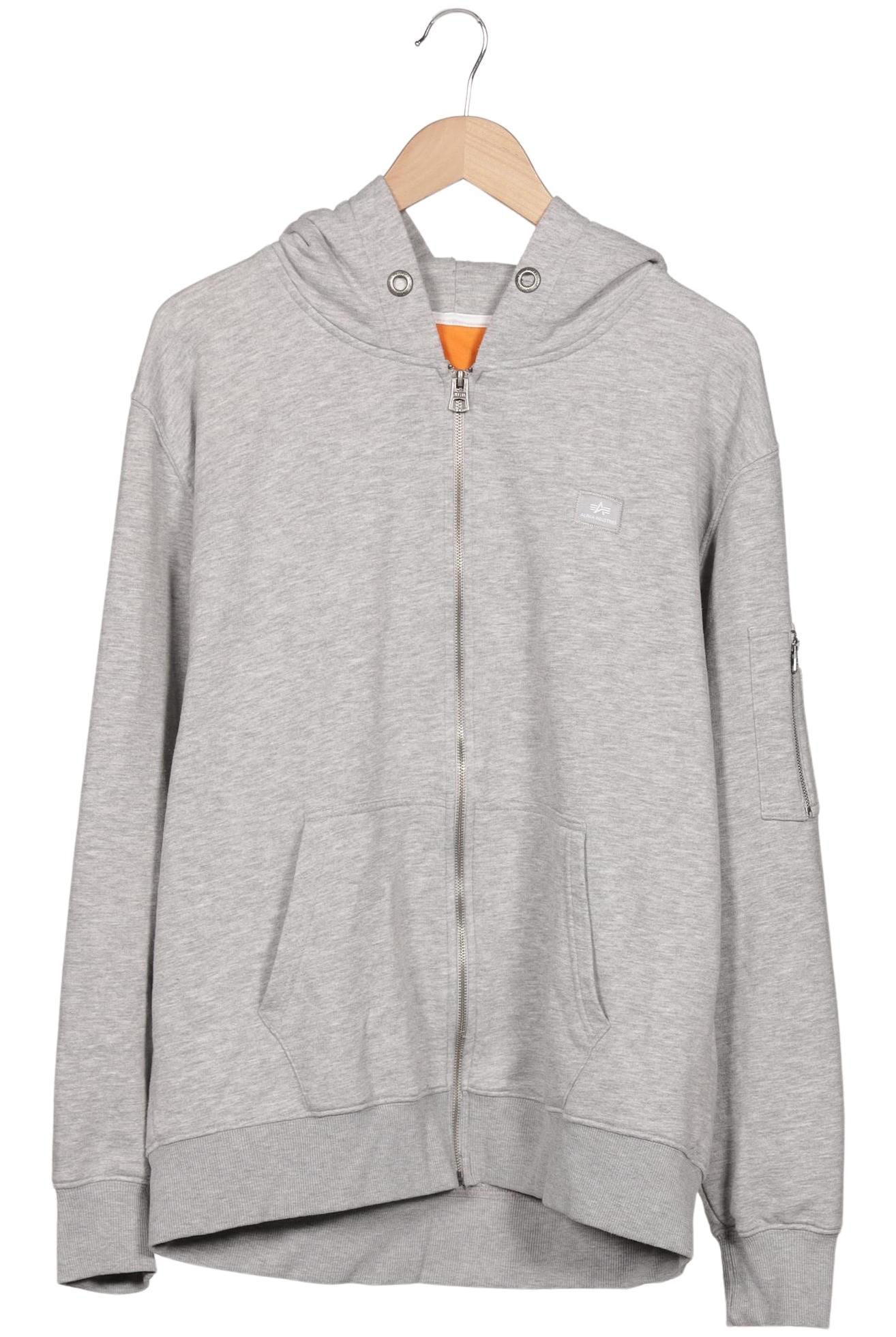 

Alpha industries Herren Kapuzenpullover, grau, Gr. 54