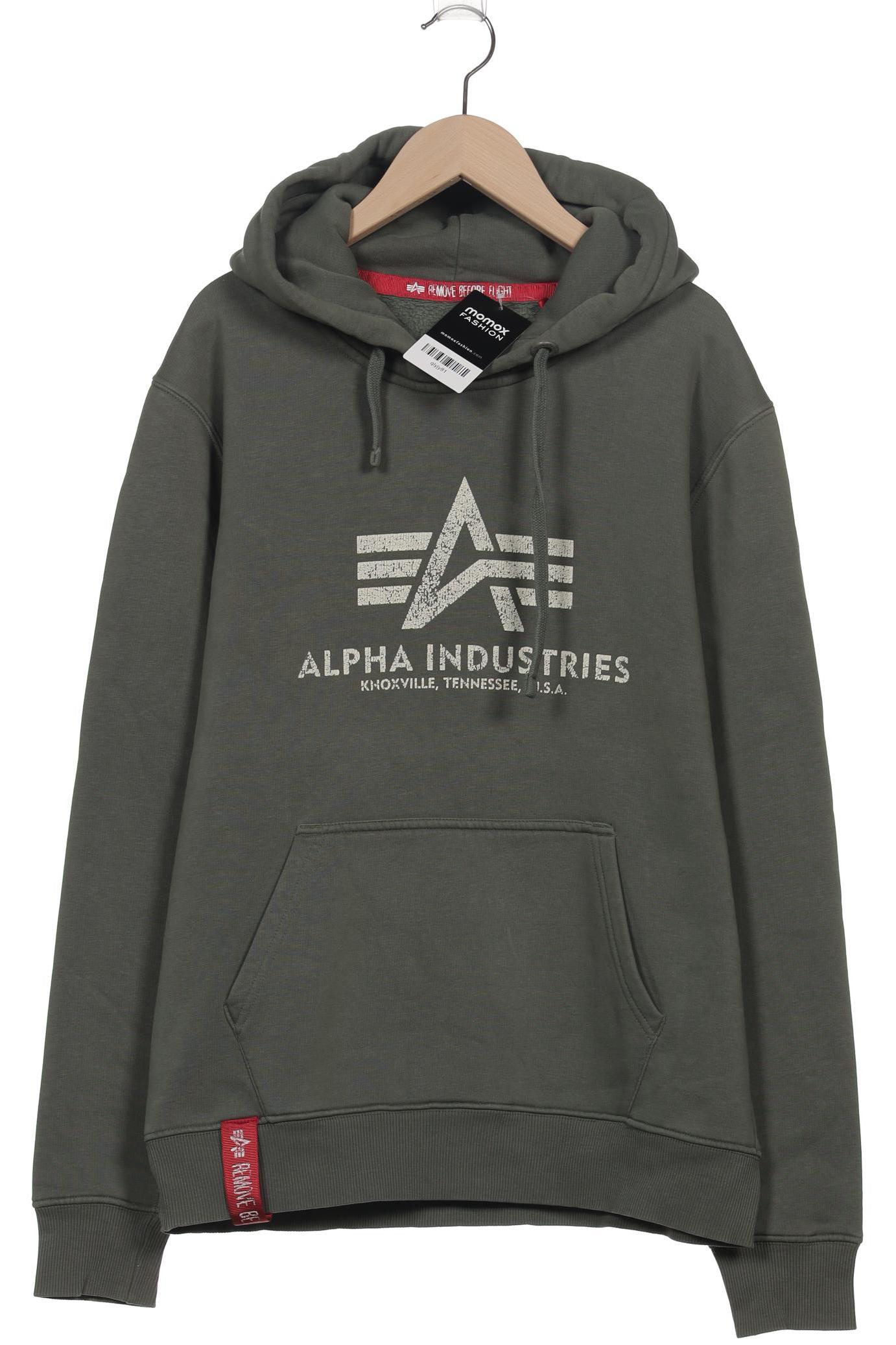 

Alpha industries Herren Kapuzenpullover, grün, Gr. 46