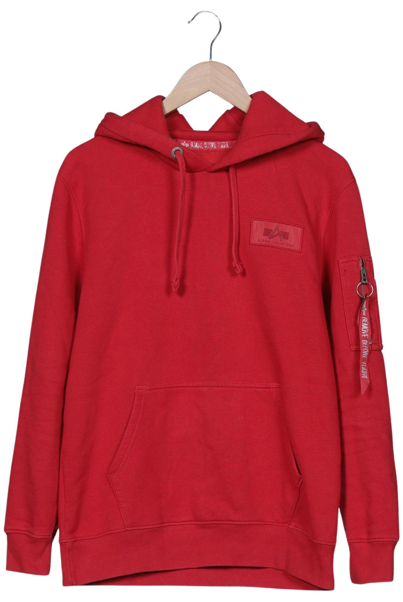 

Alpha industries Herren Kapuzenpullover, rot, Gr. 48