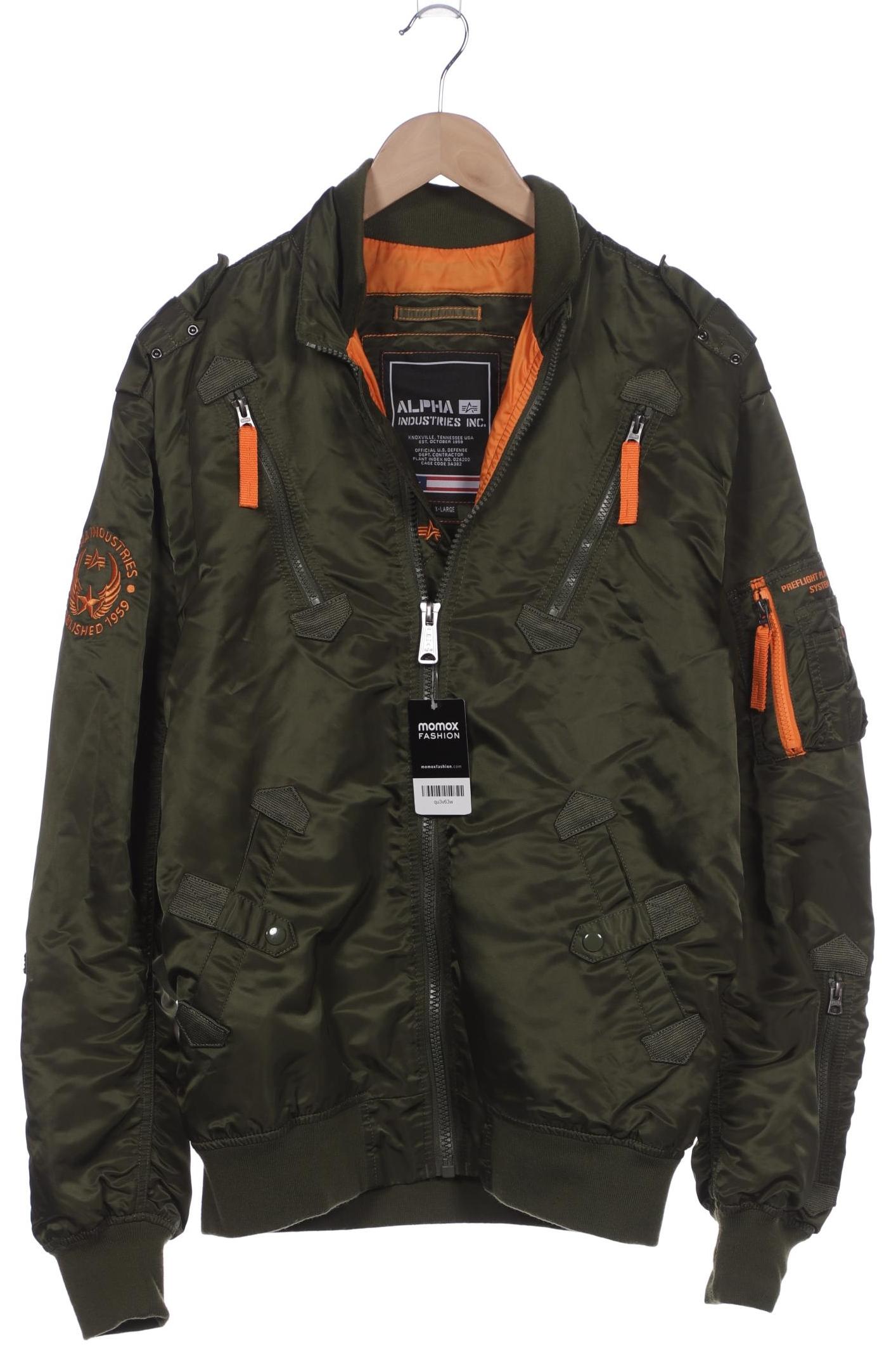 

Alpha industries Herren Jacke, grün, Gr. 54