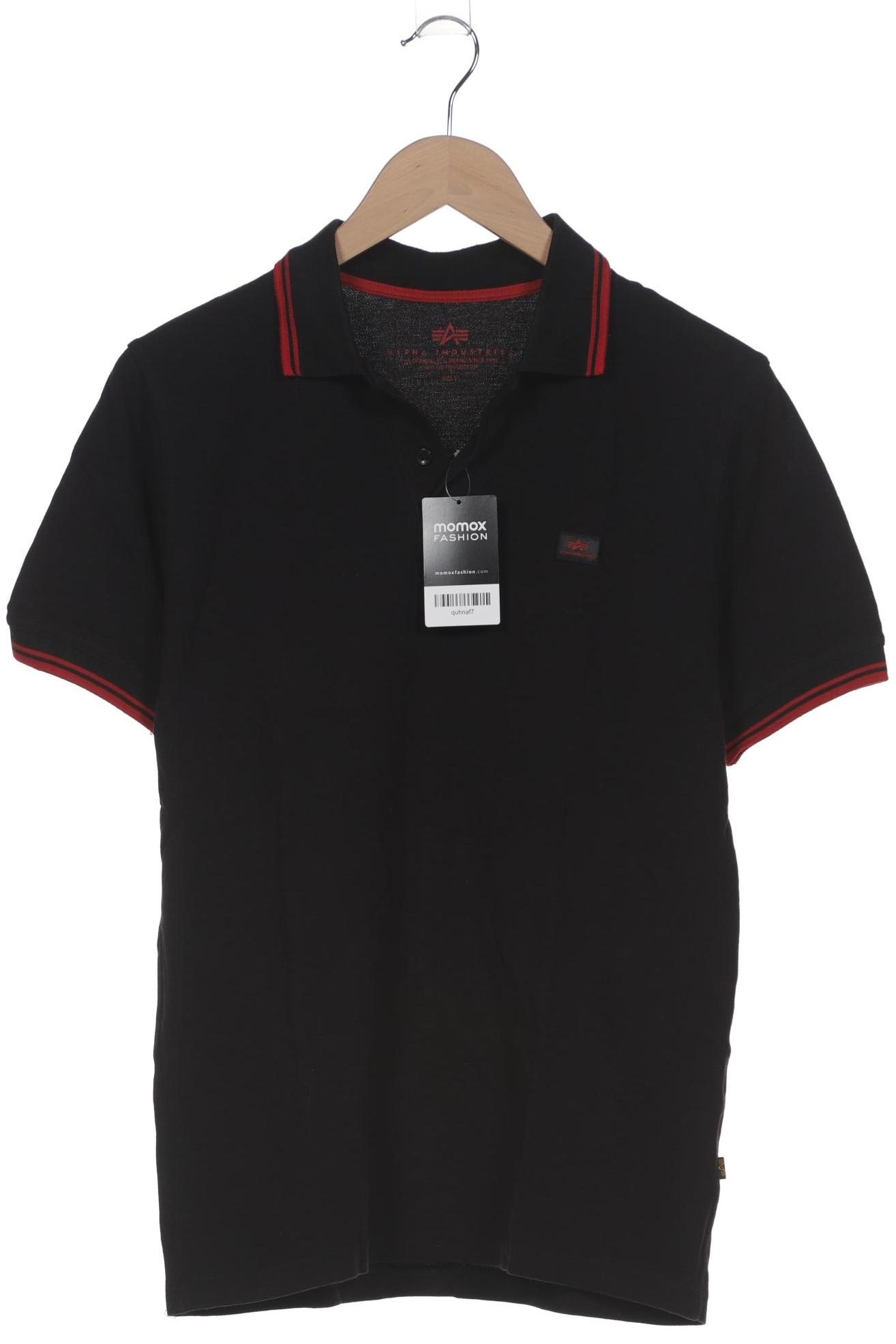 

Alpha industries Herren Poloshirt, schwarz, Gr. 46