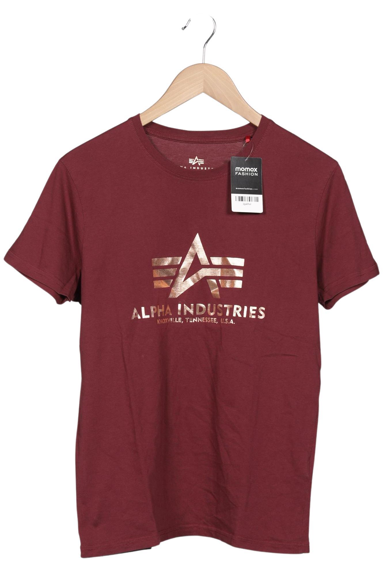 

Alpha industries Herren T-Shirt, bordeaux, Gr. 46