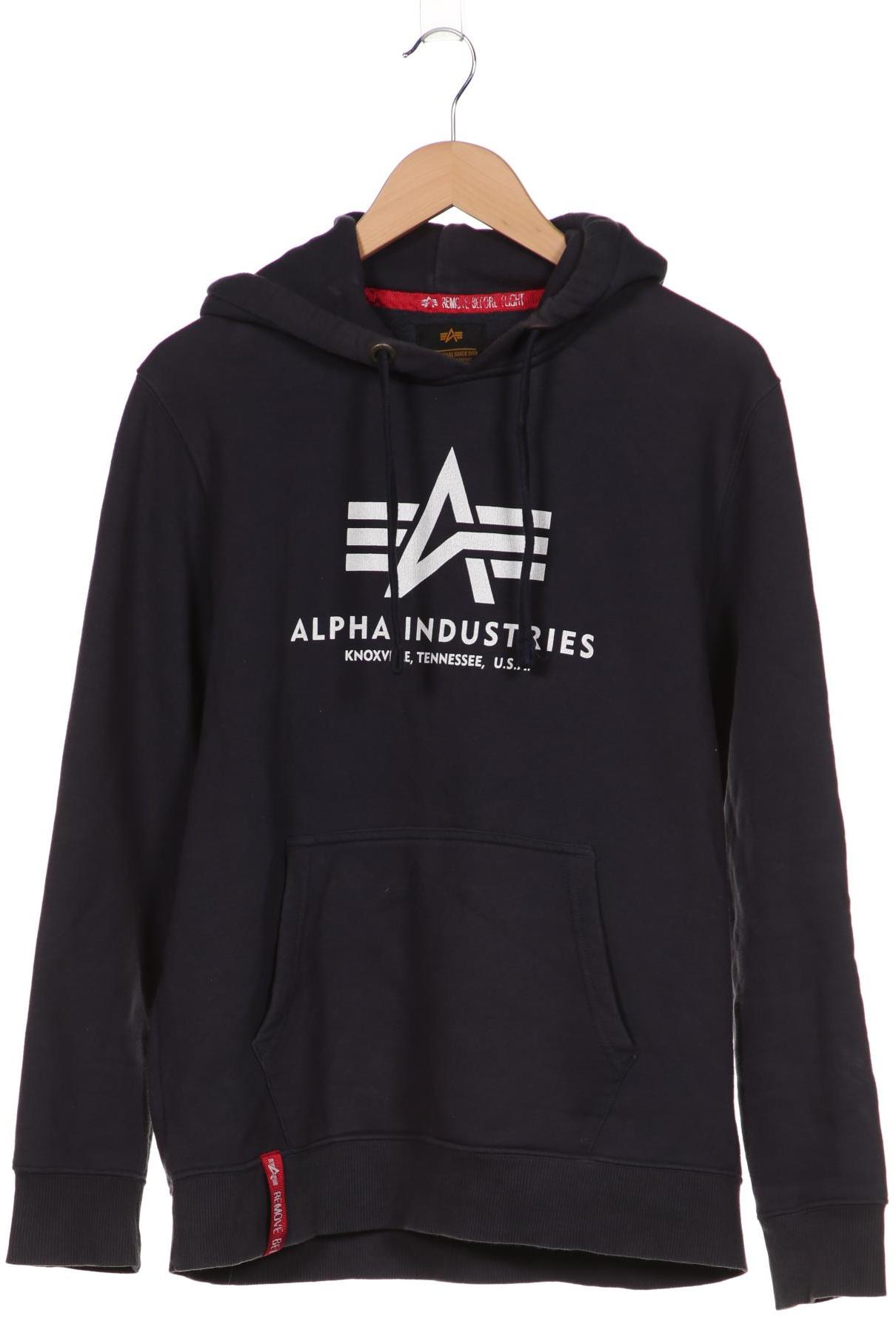 

Alpha industries Herren Kapuzenpullover, marineblau, Gr. 48