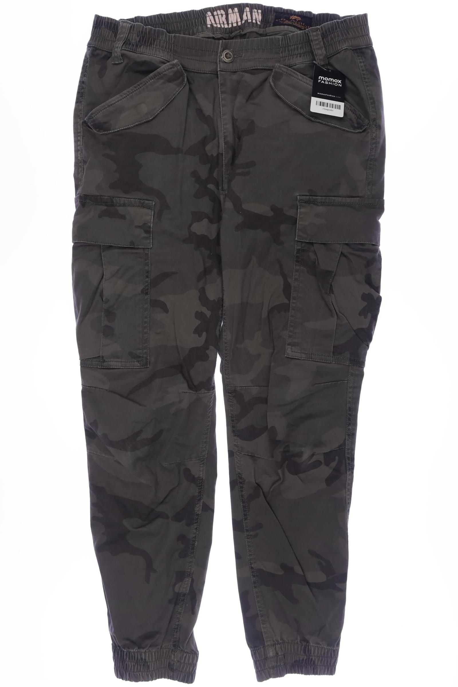 

Alpha industries Herren Stoffhose, grün, Gr. 33