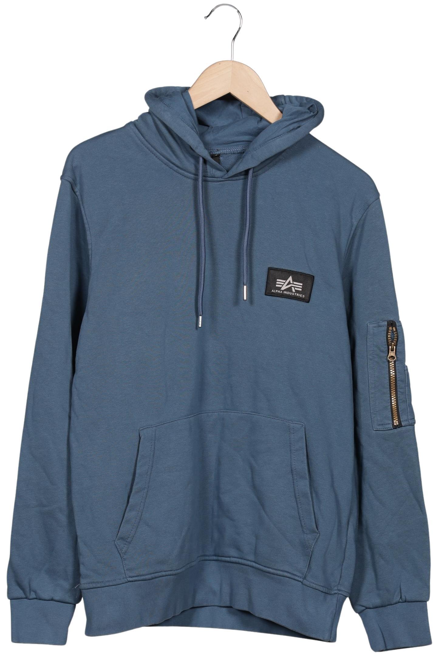 

Alpha industries Herren Kapuzenpullover, blau, Gr. 52