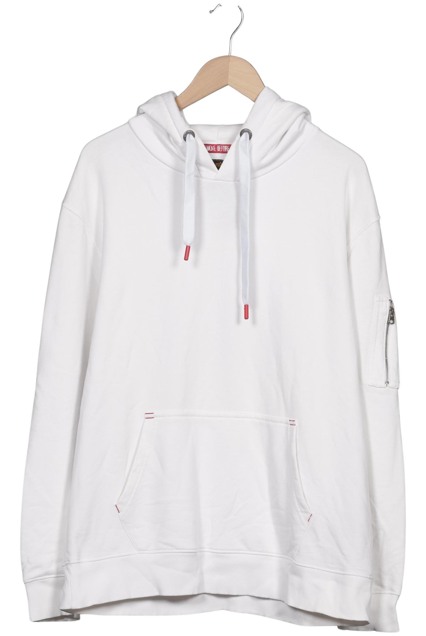 

Alpha industries Herren Kapuzenpullover, weiß, Gr. 54