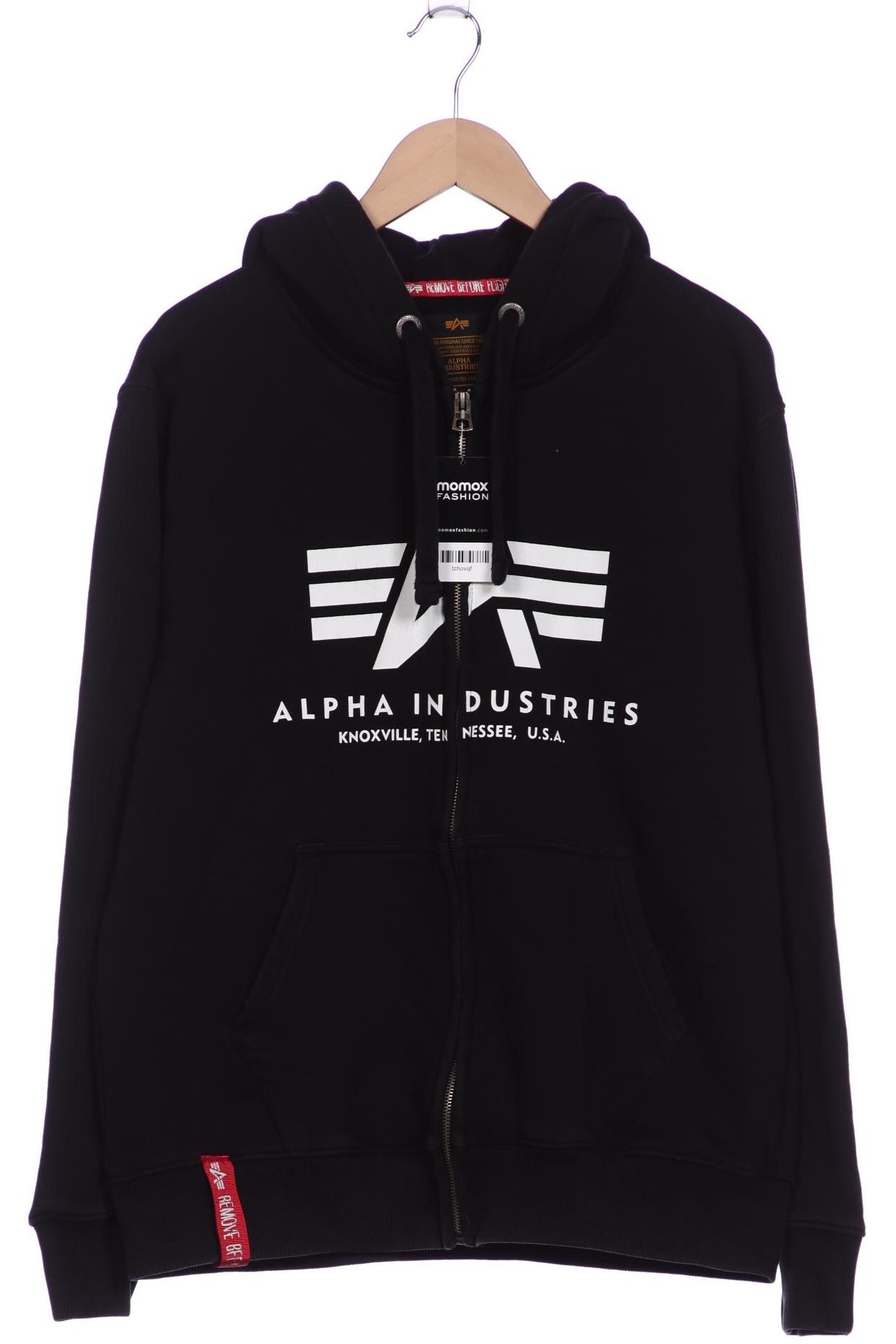 

Alpha industries Herren Kapuzenpullover, schwarz, Gr. 52