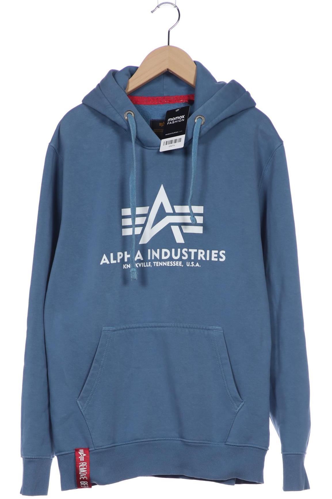 

Alpha industries Herren Kapuzenpullover, blau, Gr. 48