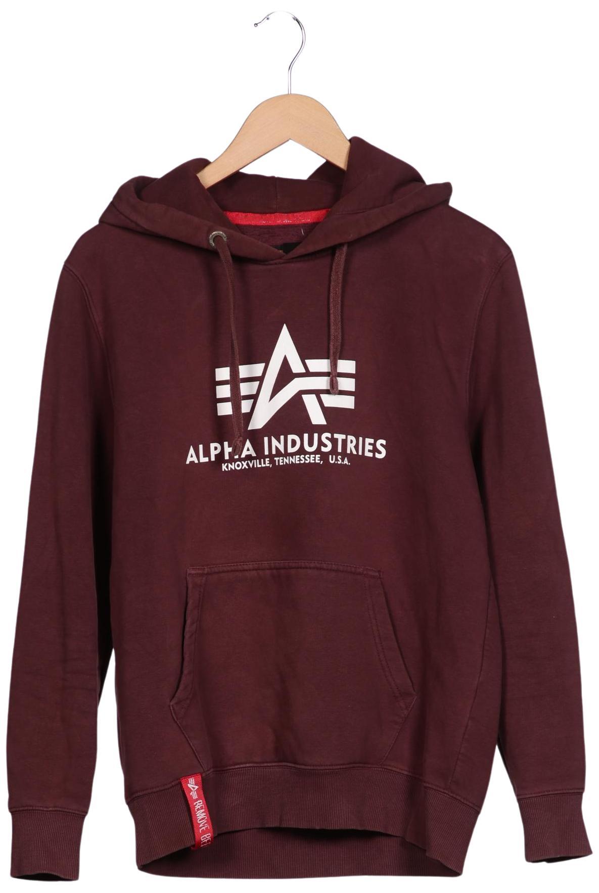 

Alpha industries Herren Kapuzenpullover, bordeaux, Gr. 48