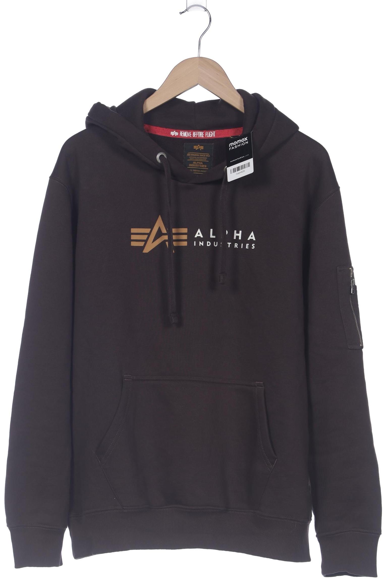 

Alpha industries Herren Kapuzenpullover, braun, Gr. 54
