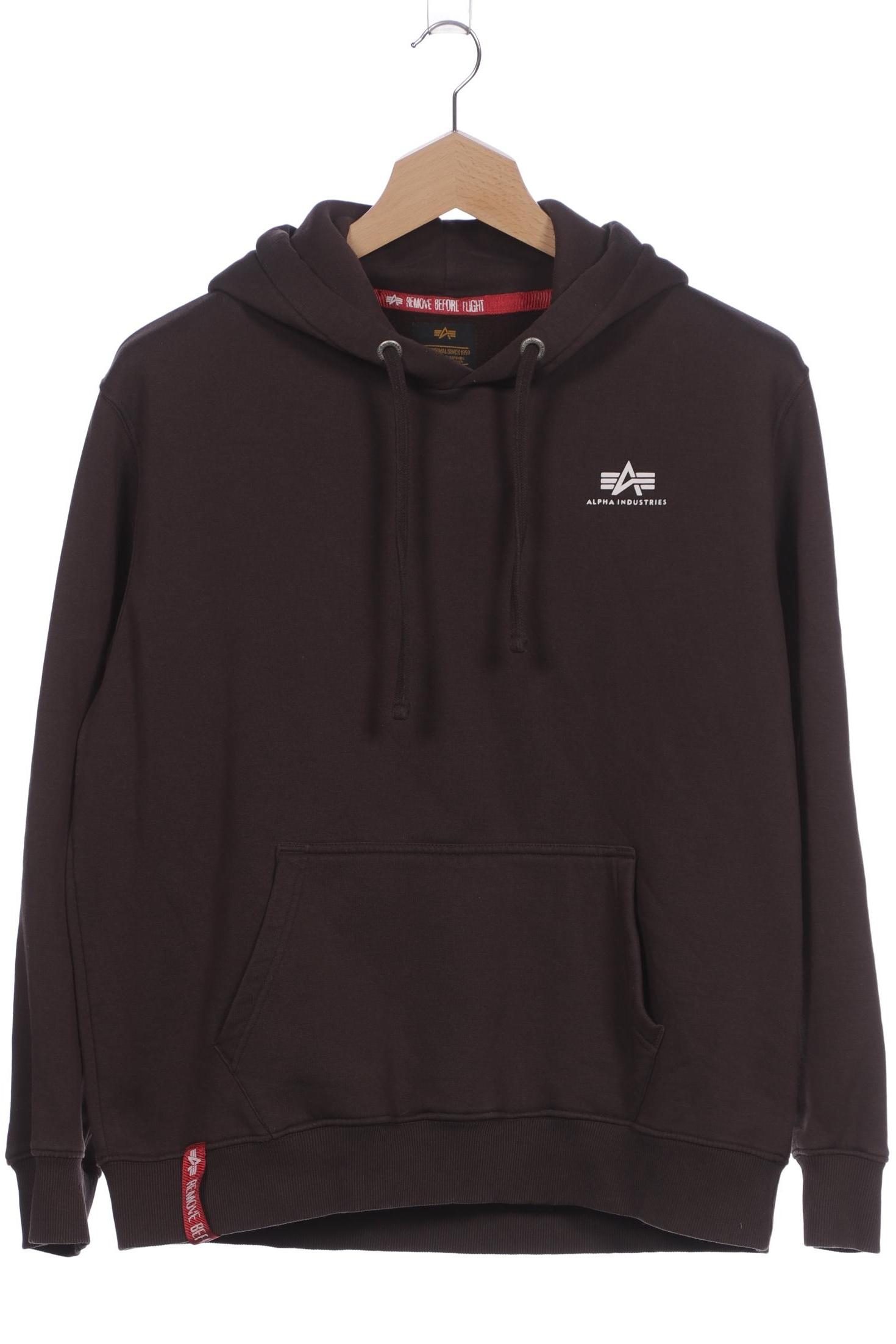 

Alpha industries Herren Kapuzenpullover, braun, Gr. 56