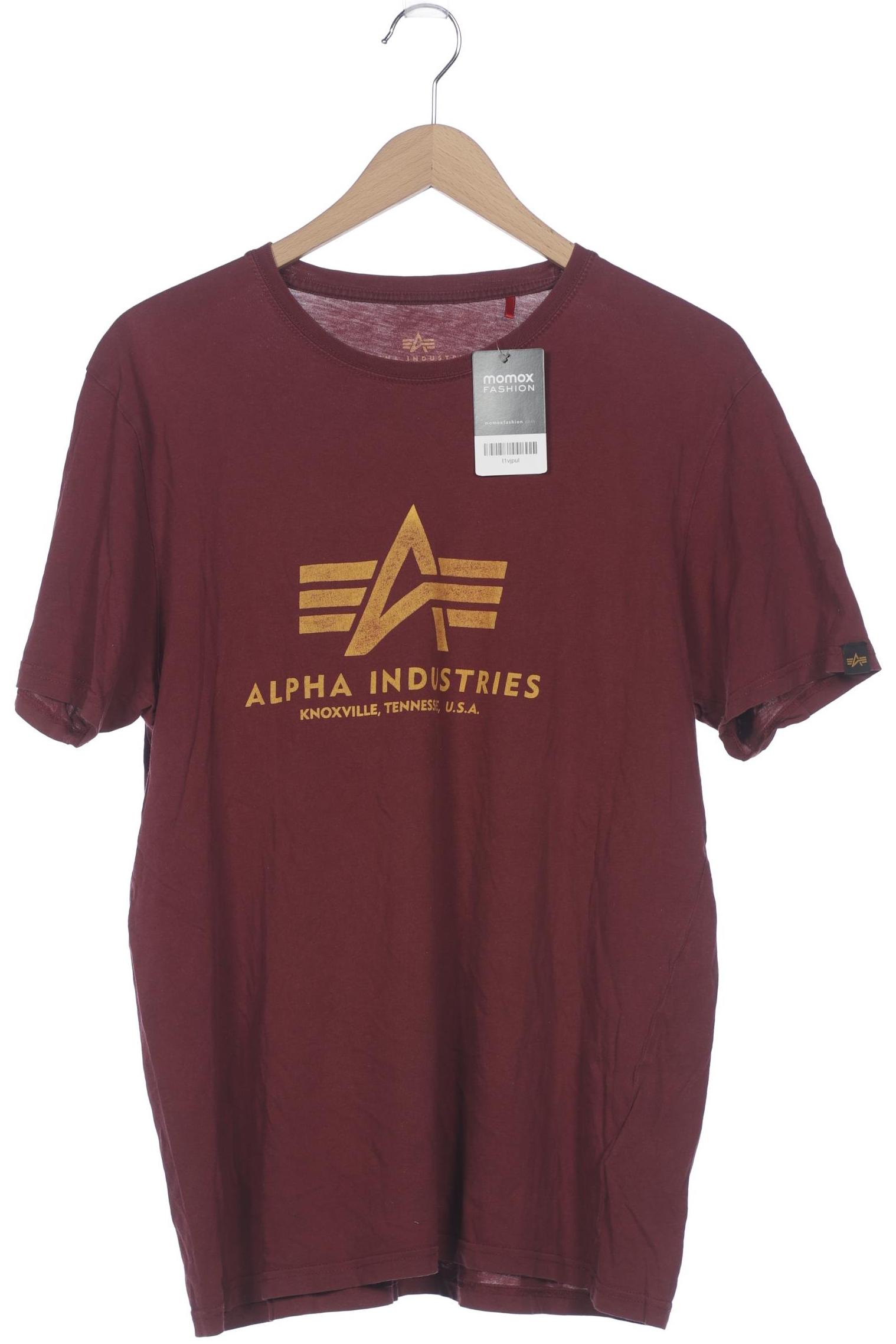 

Alpha industries Herren T-Shirt, bordeaux, Gr. 56
