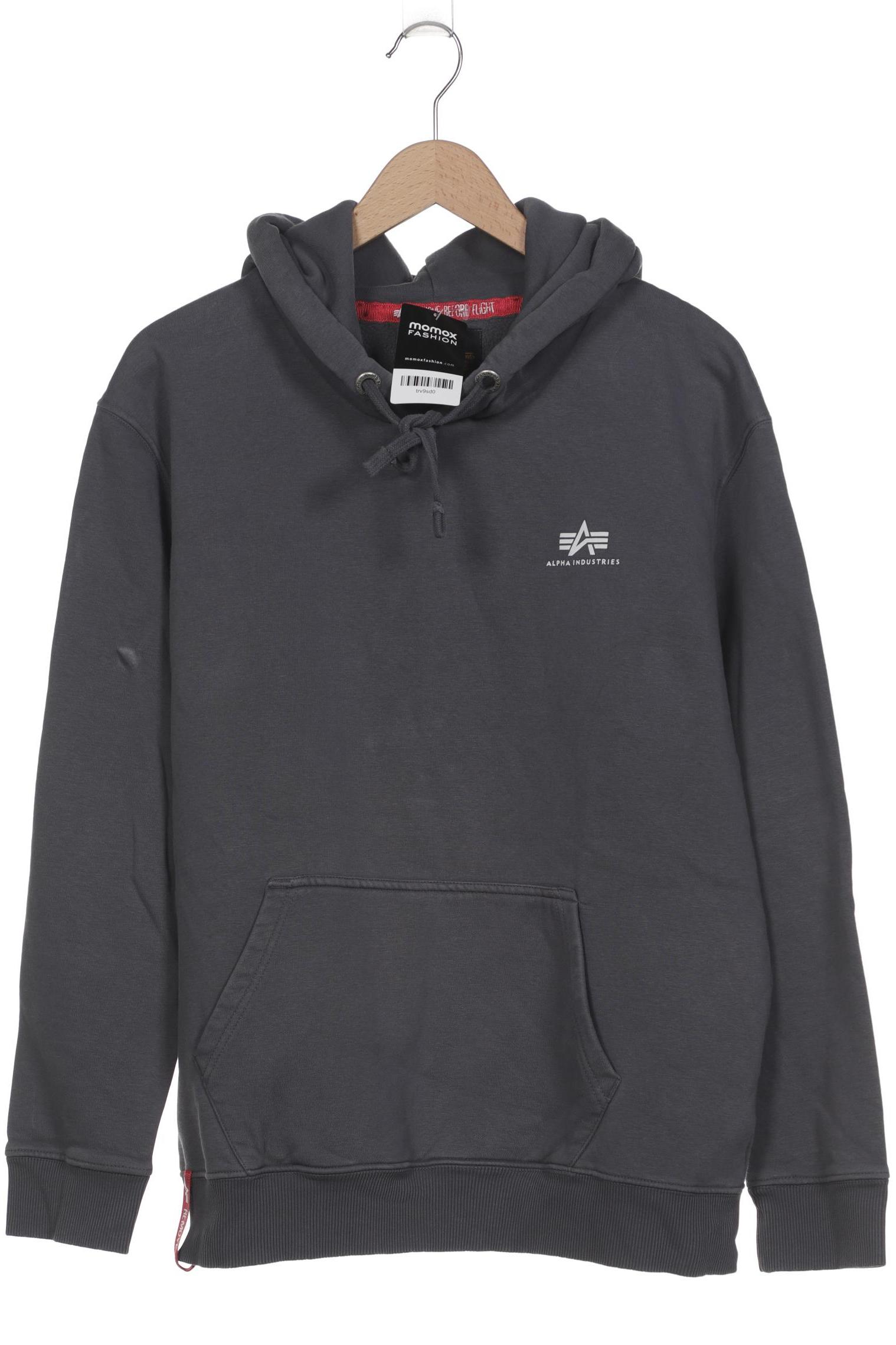 

Alpha industries Herren Kapuzenpullover, grau, Gr. 54