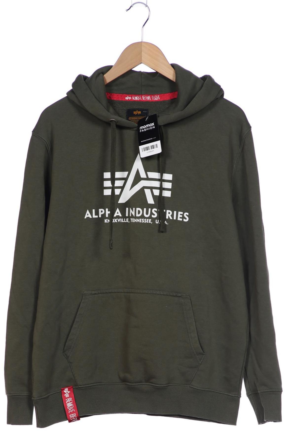 

Alpha industries Herren Kapuzenpullover, grün, Gr. 52
