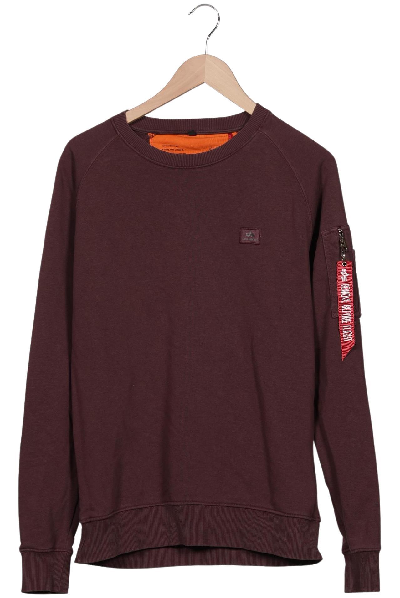Thumbnail - Alpha industries Herren Sweatshirt, bordeaux, Gr. 48