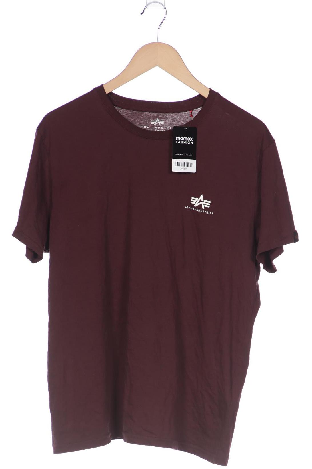 

Alpha industries Herren T-Shirt, bordeaux, Gr. 52