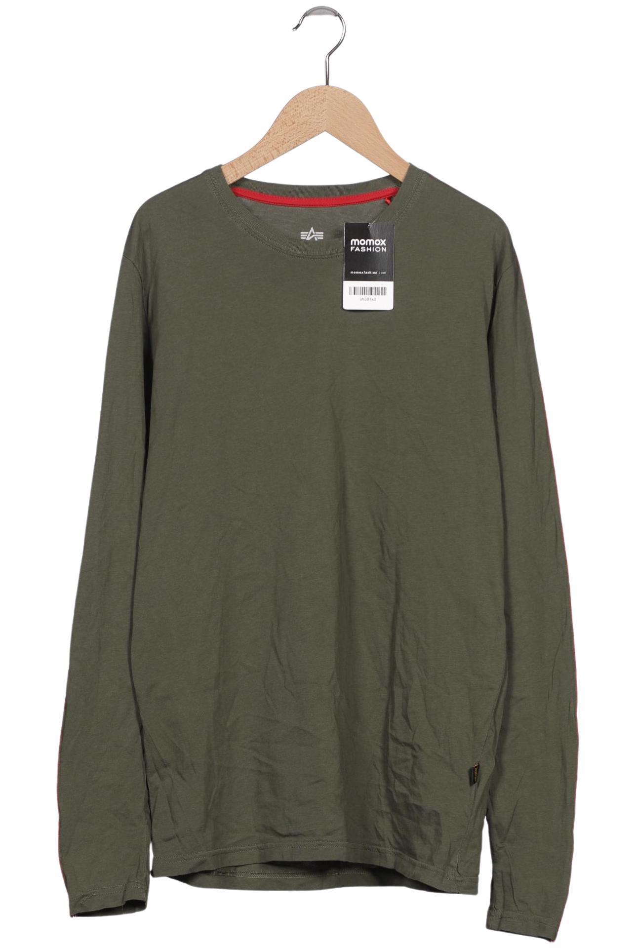 Thumbnail - Alpha industries Herren Langarmshirt, grün, Gr. 52