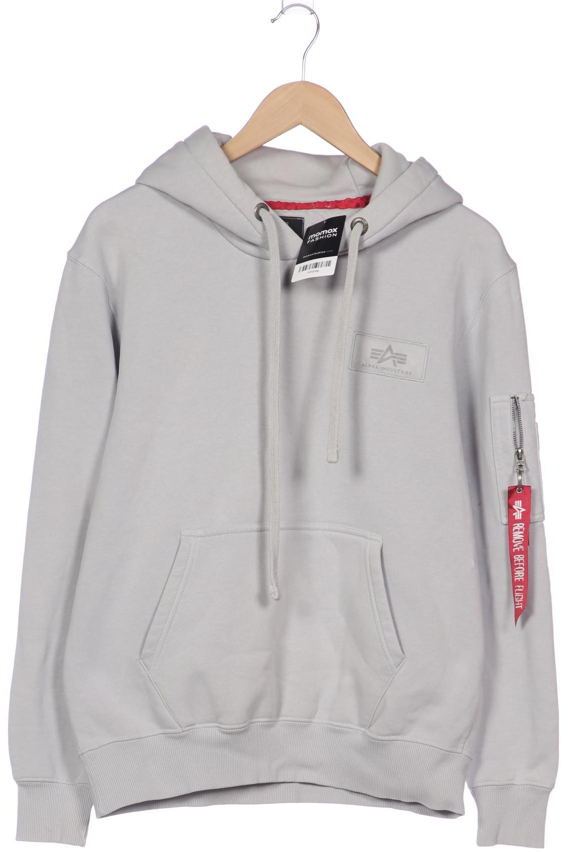 

Alpha industries Herren Kapuzenpullover, grau, Gr. 48