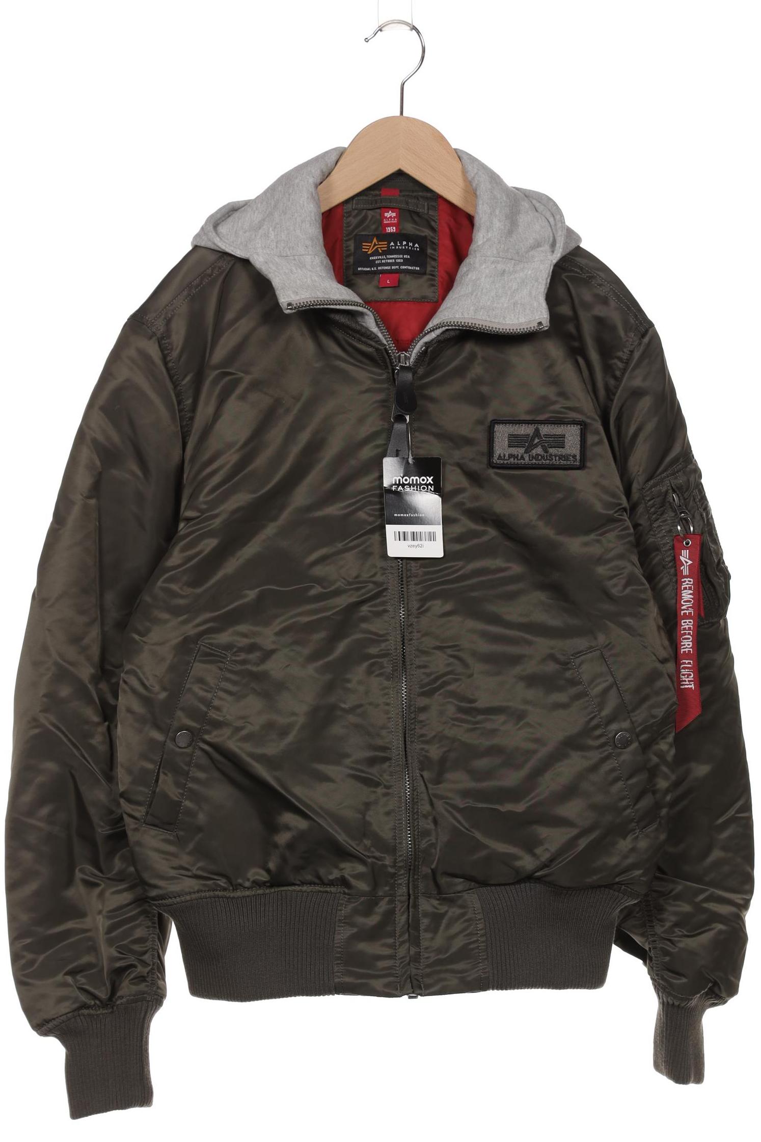 

Alpha industries Herren Jacke, grün, Gr. 52