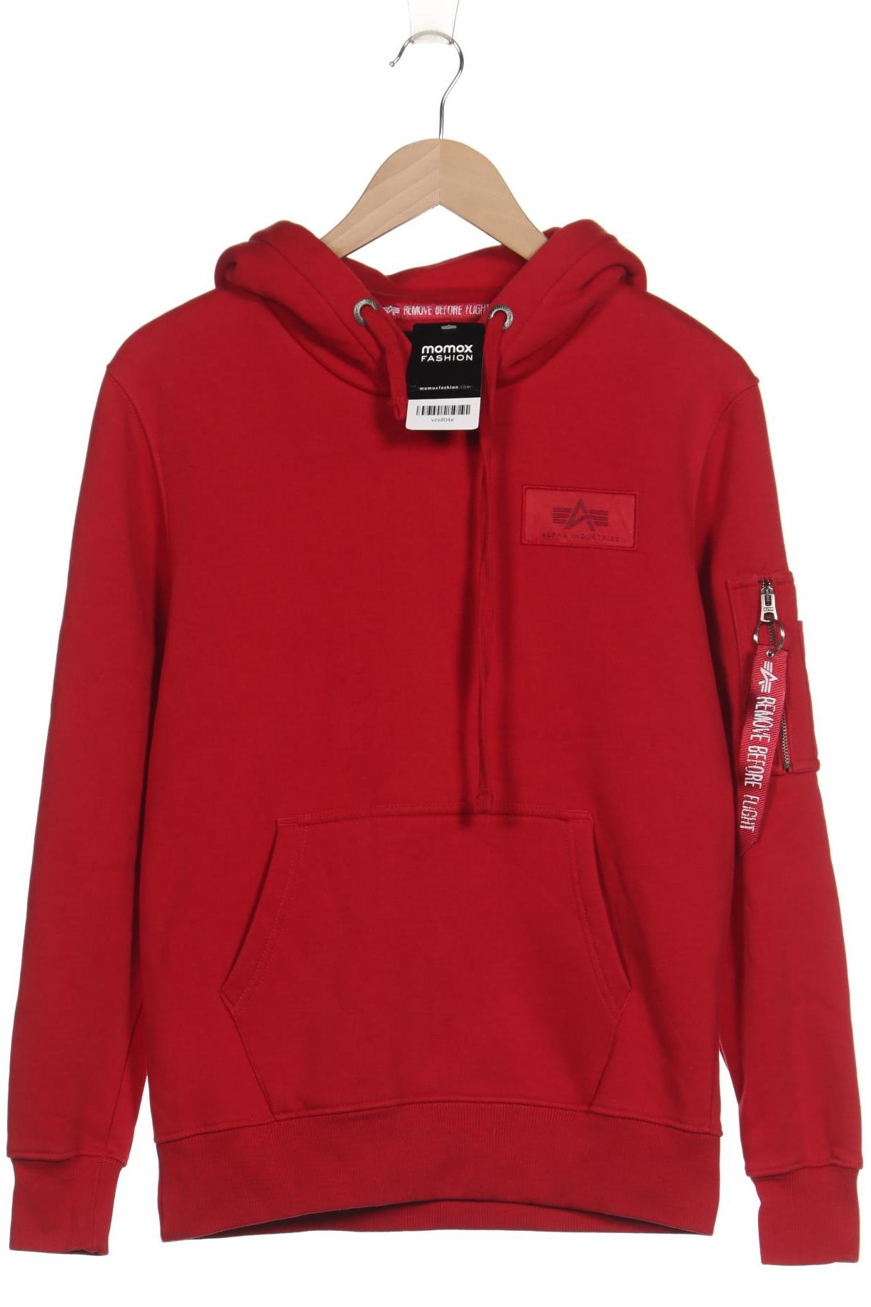 

Alpha industries Herren Kapuzenpullover, rot, Gr. 44