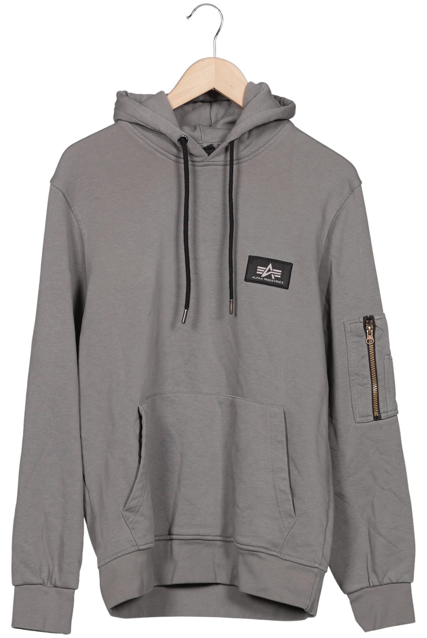 

Alpha industries Herren Kapuzenpullover, grau, Gr. 52