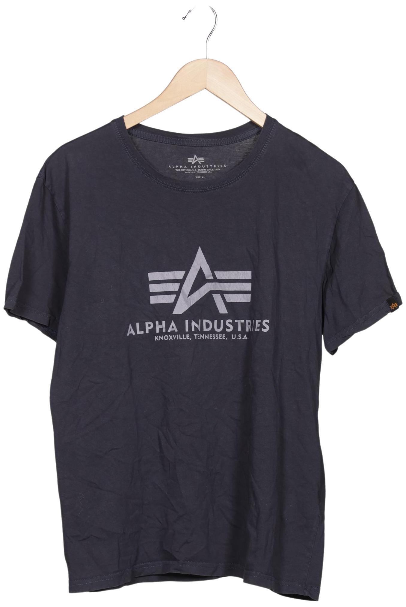 

Alpha industries Herren T-Shirt, marineblau, Gr. 54