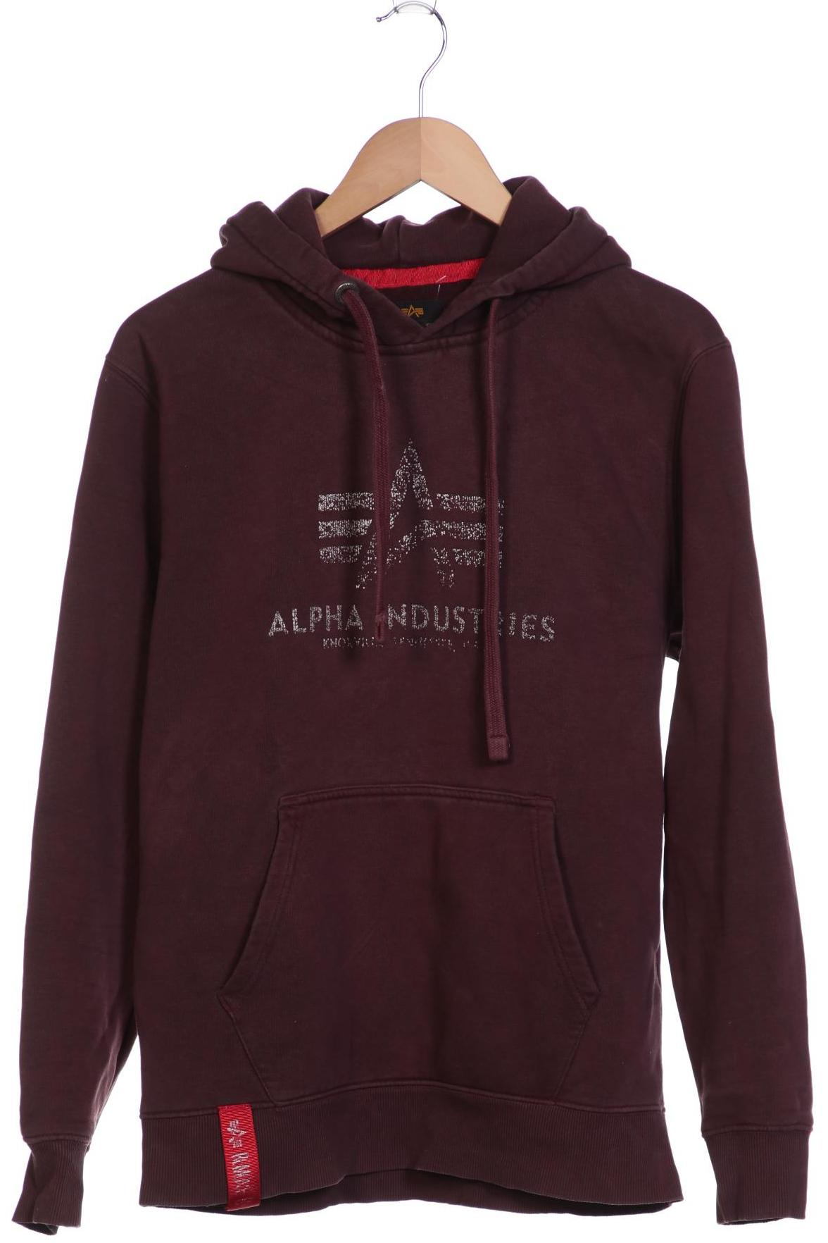 

Alpha industries Herren Kapuzenpullover, bordeaux, Gr. 48