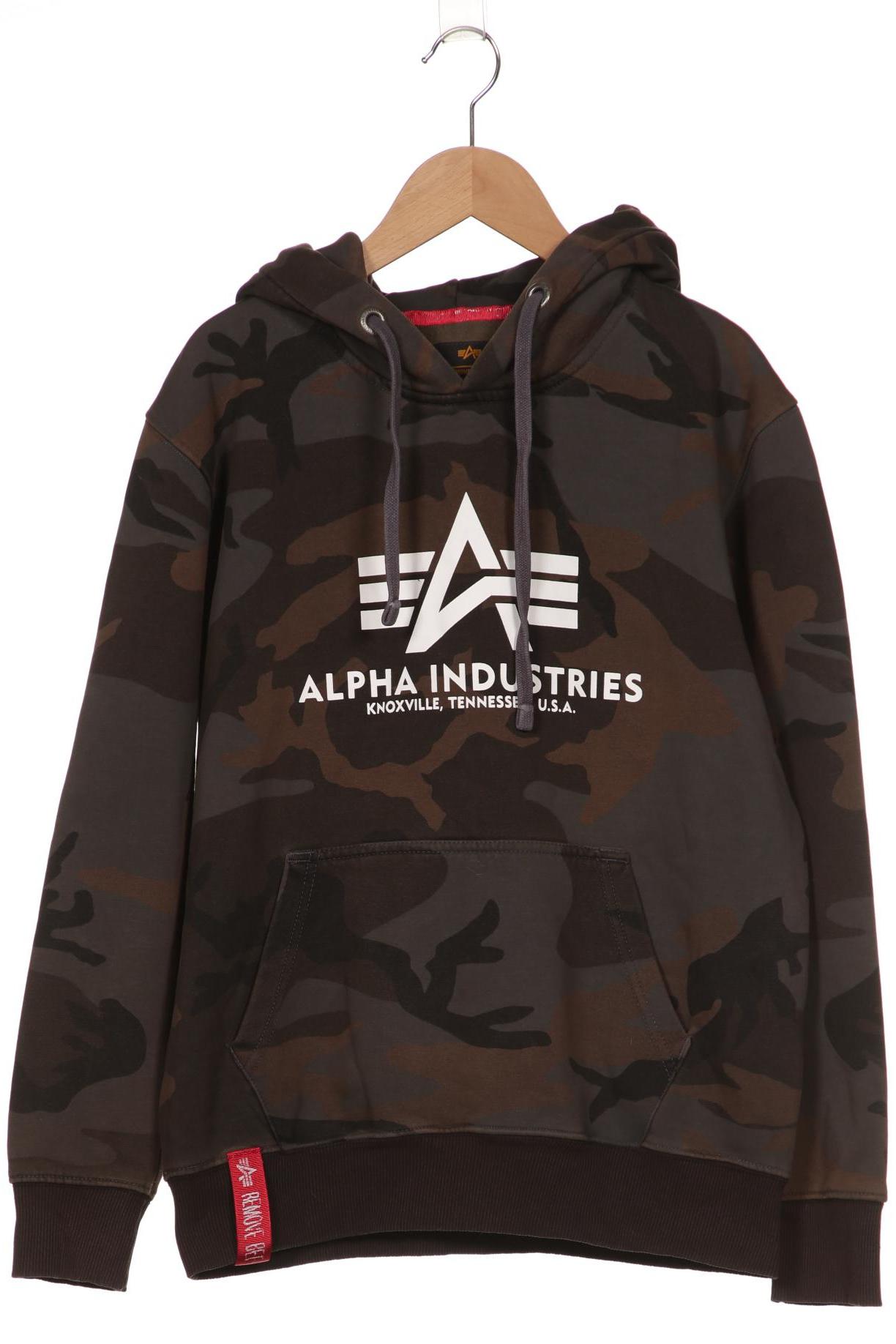 

Alpha industries Herren Kapuzenpullover, grau, Gr. 46