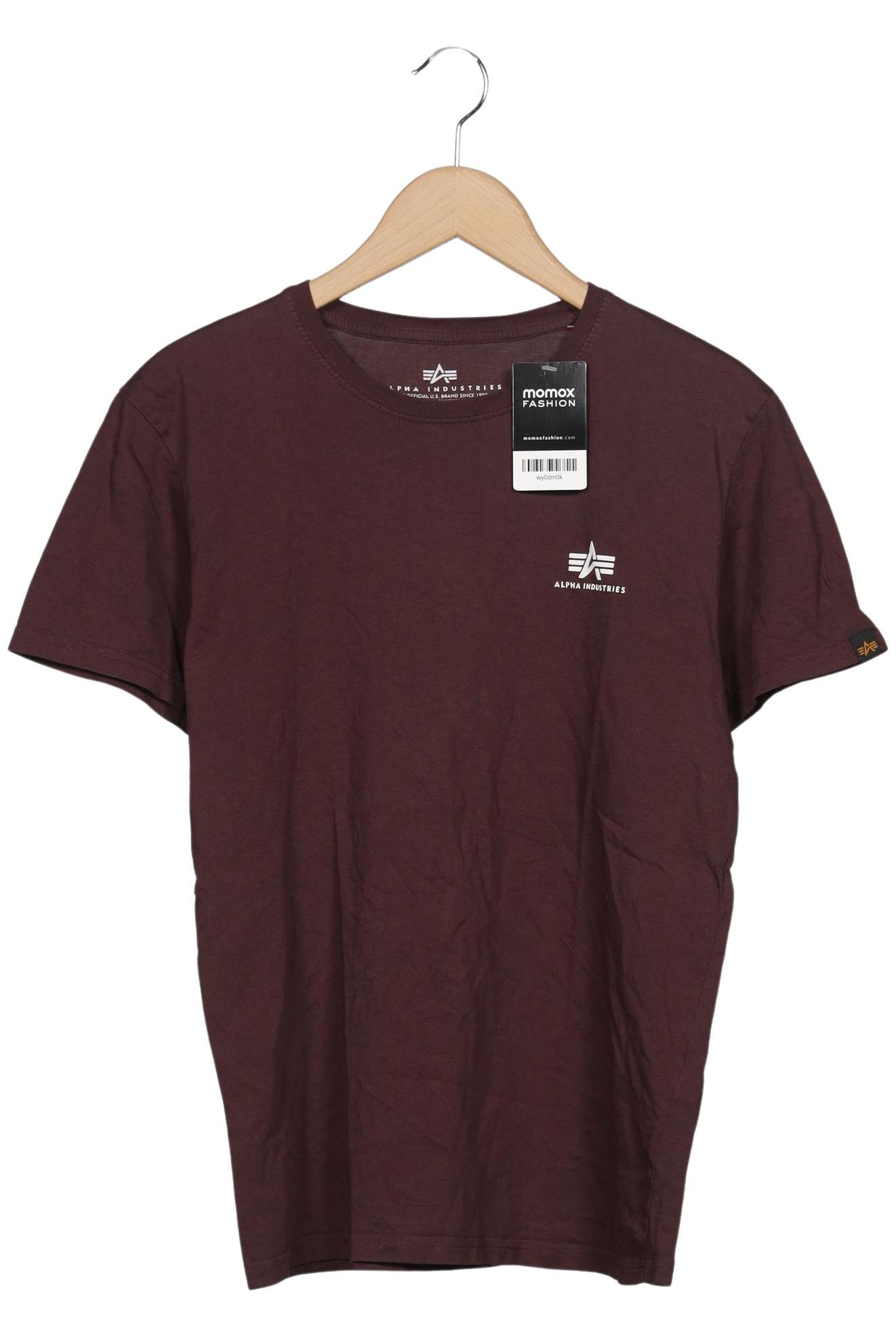 Thumbnail - Alpha industries Herren T-Shirt, bordeaux, Gr. 48