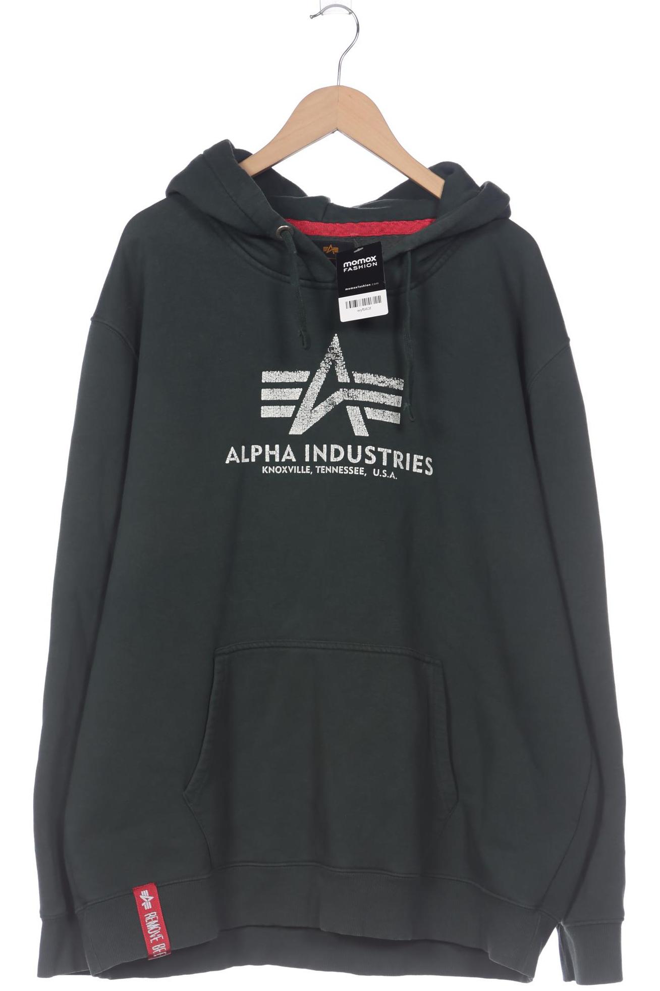 

Alpha industries Herren Kapuzenpullover, grün, Gr. 62