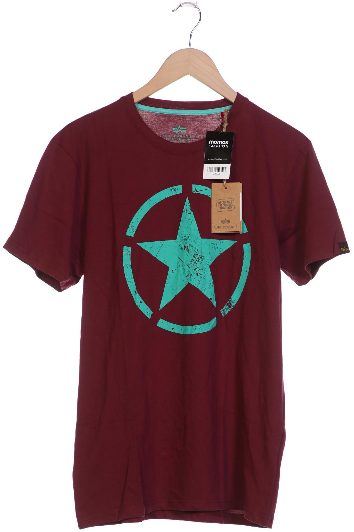 

Alpha industries Herren T-Shirt, bordeaux, Gr. 52