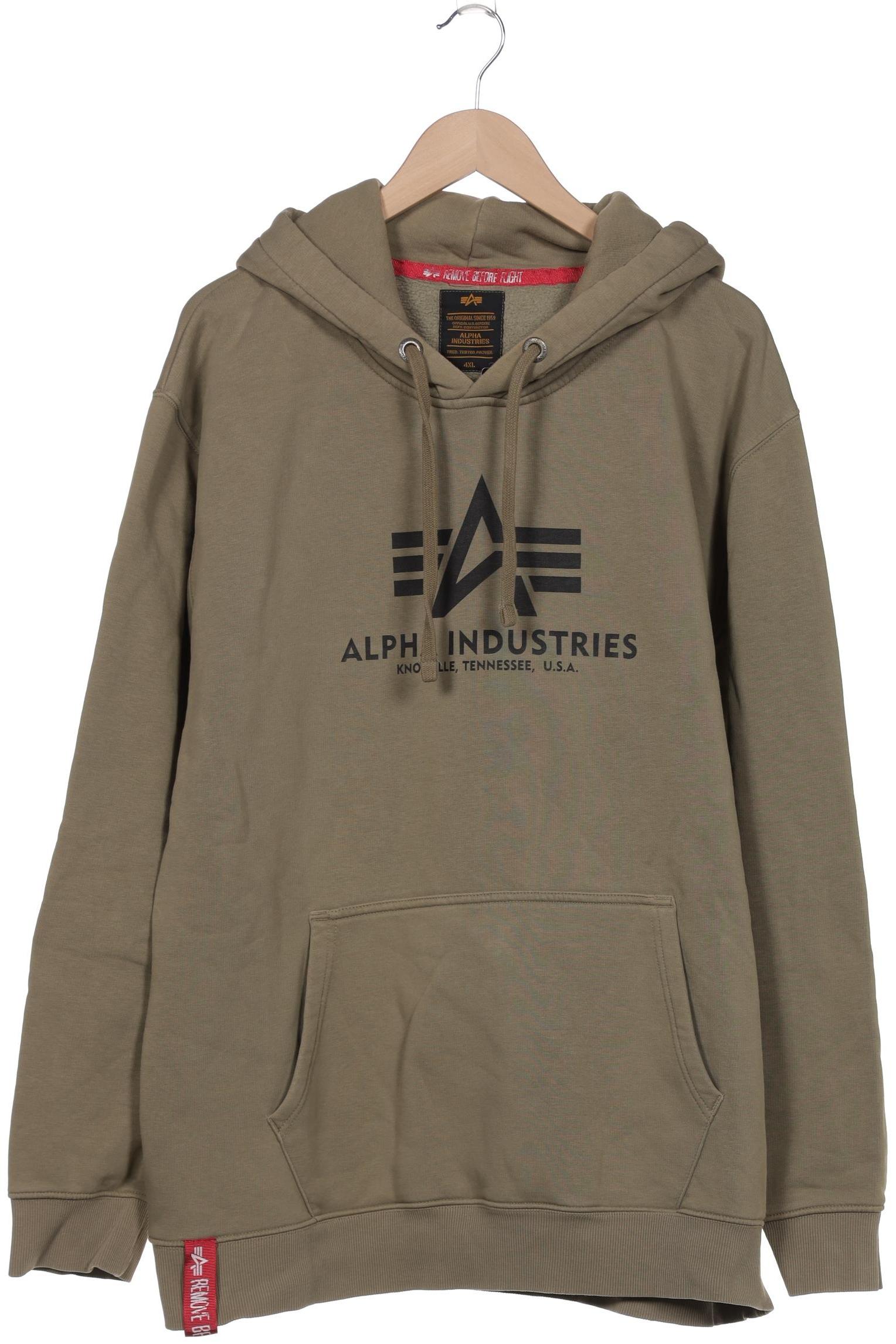 

Alpha industries Herren Kapuzenpullover, grün, Gr. 60