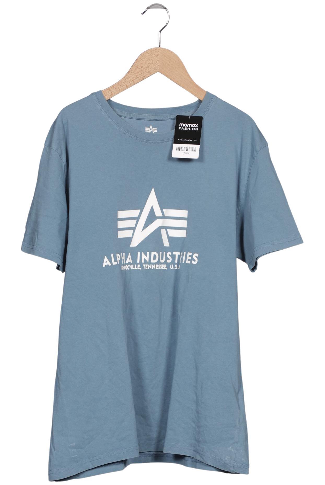 

Alpha industries Herren T-Shirt, blau, Gr. 52