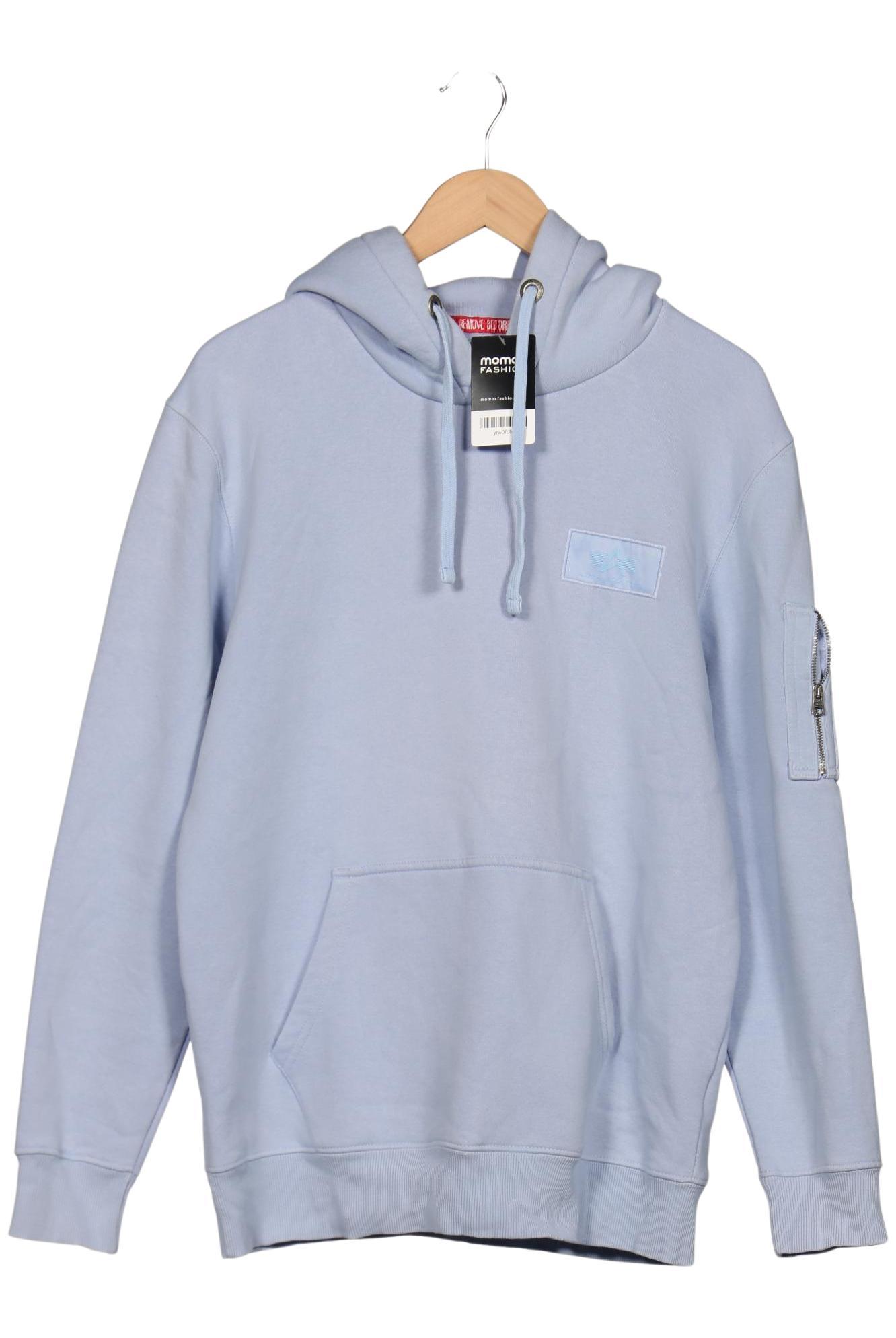 

Alpha industries Herren Kapuzenpullover, hellblau, Gr. 52