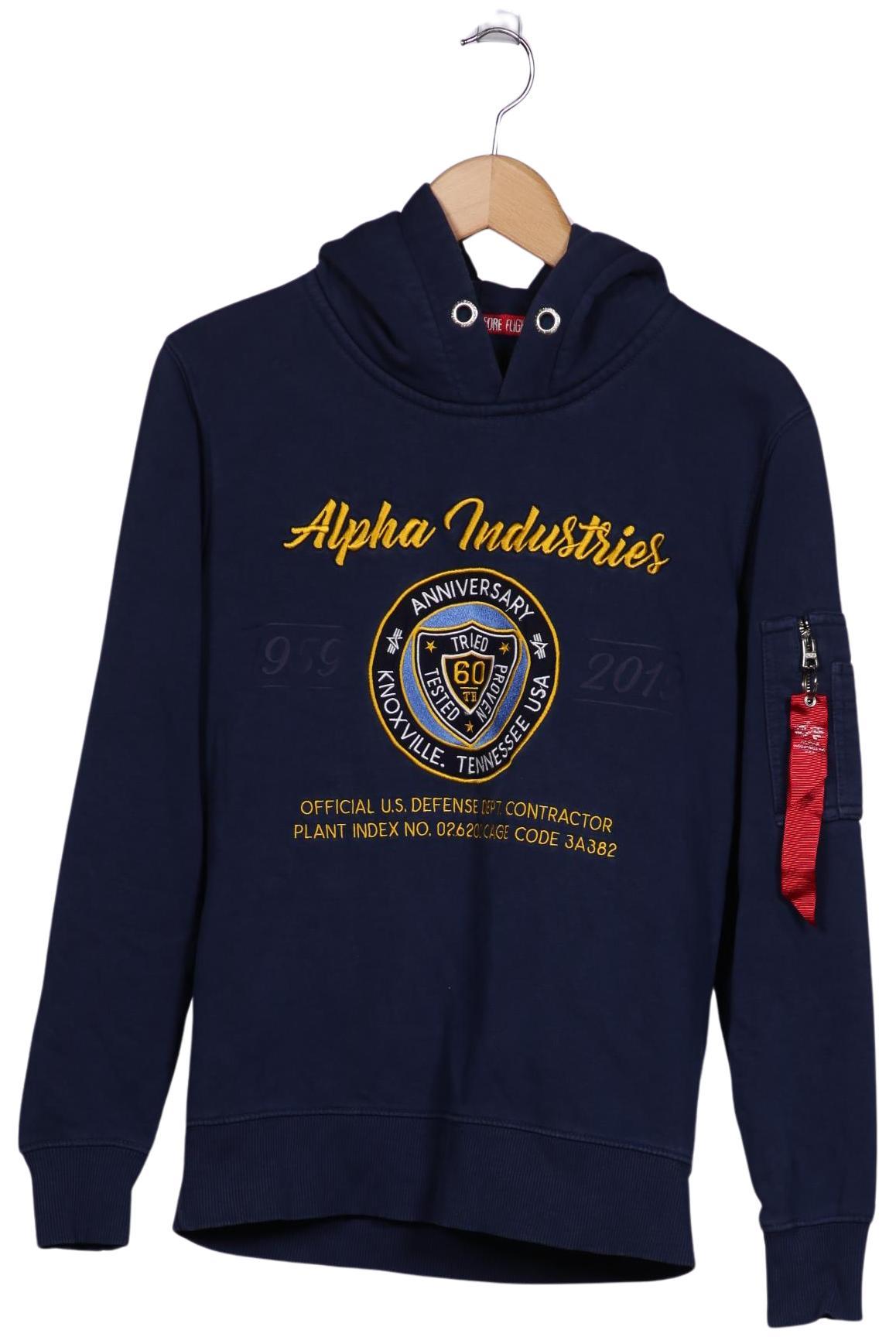 

Alpha industries Herren Kapuzenpullover, marineblau, Gr. 44