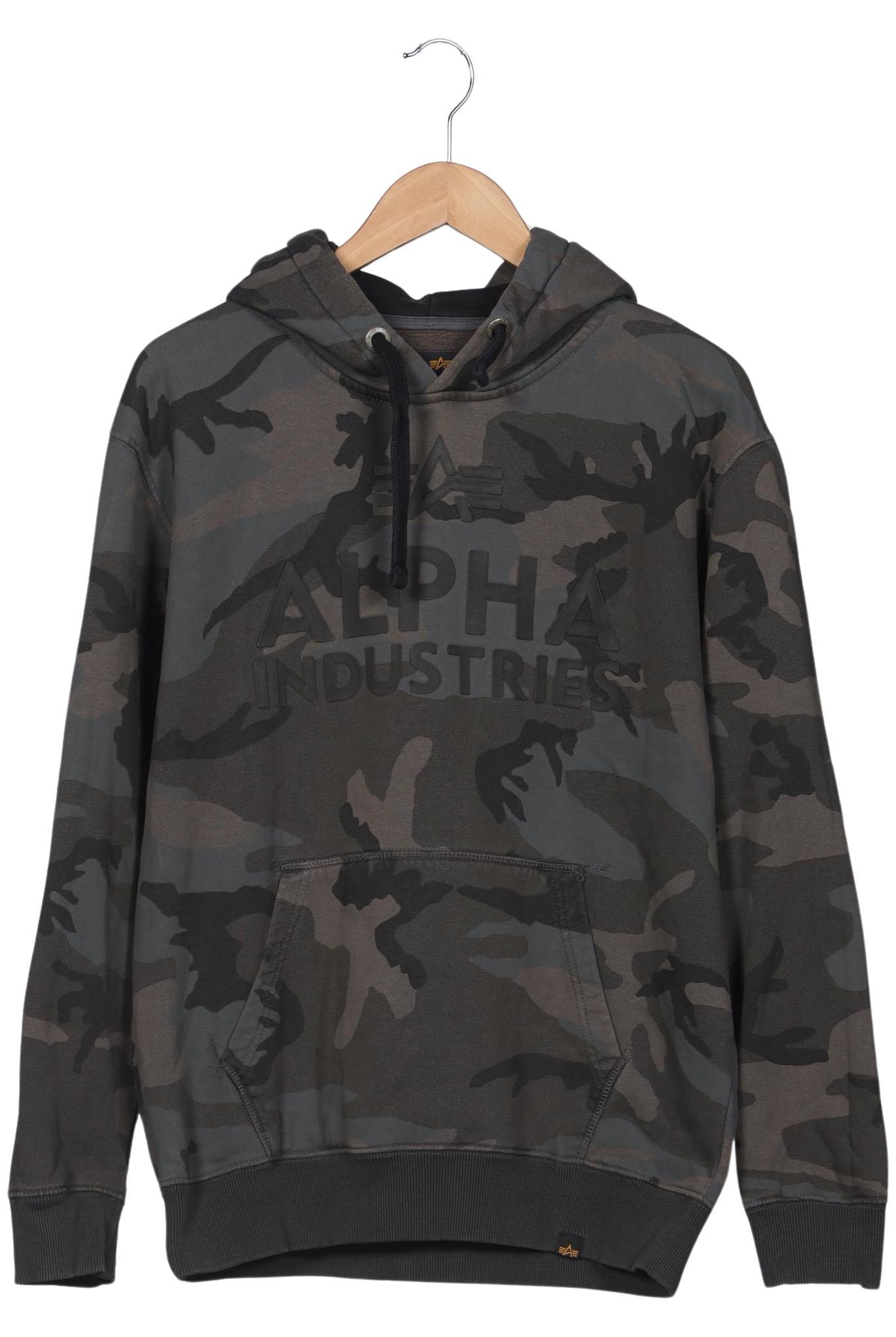 

Alpha industries Herren Kapuzenpullover, grau, Gr. 52