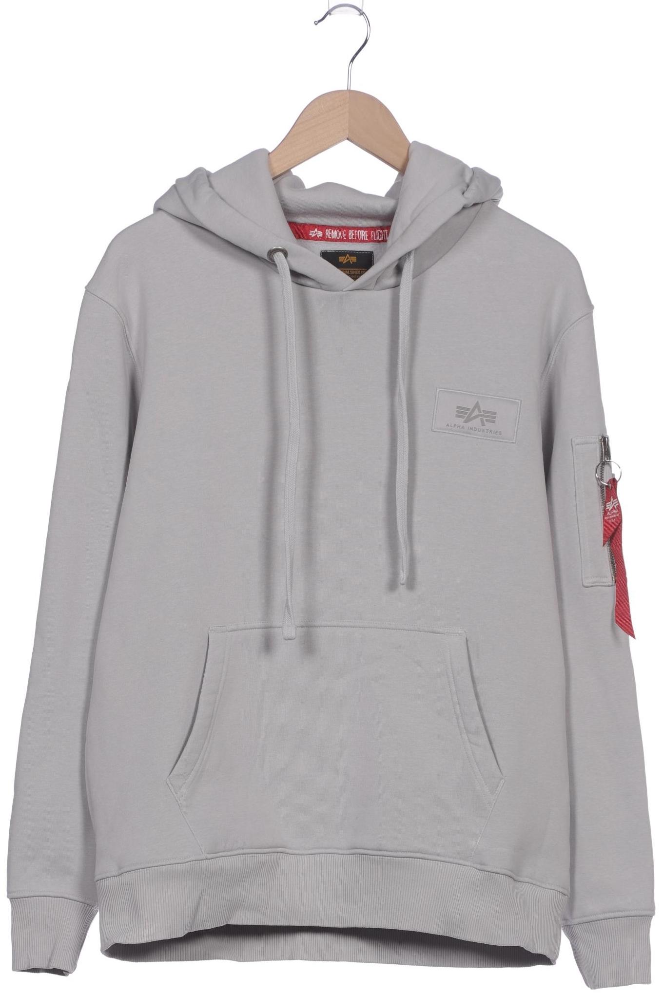 

Alpha industries Herren Kapuzenpullover, grau, Gr. 48
