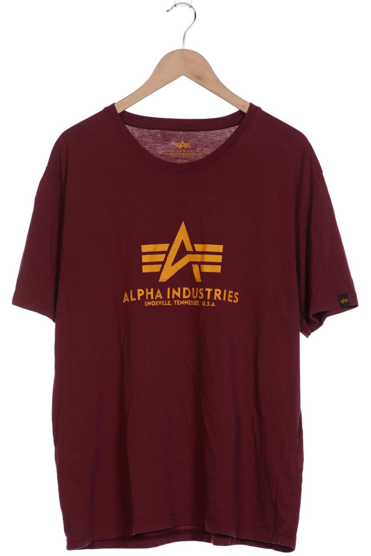 

Alpha industries Herren T-Shirt, bordeaux, Gr. 58