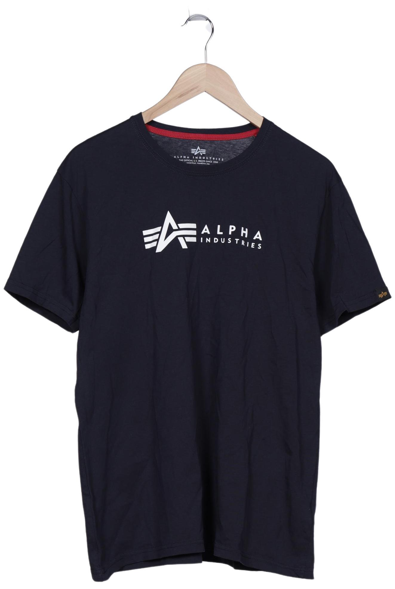 

Alpha industries Herren T-Shirt, marineblau, Gr. 54