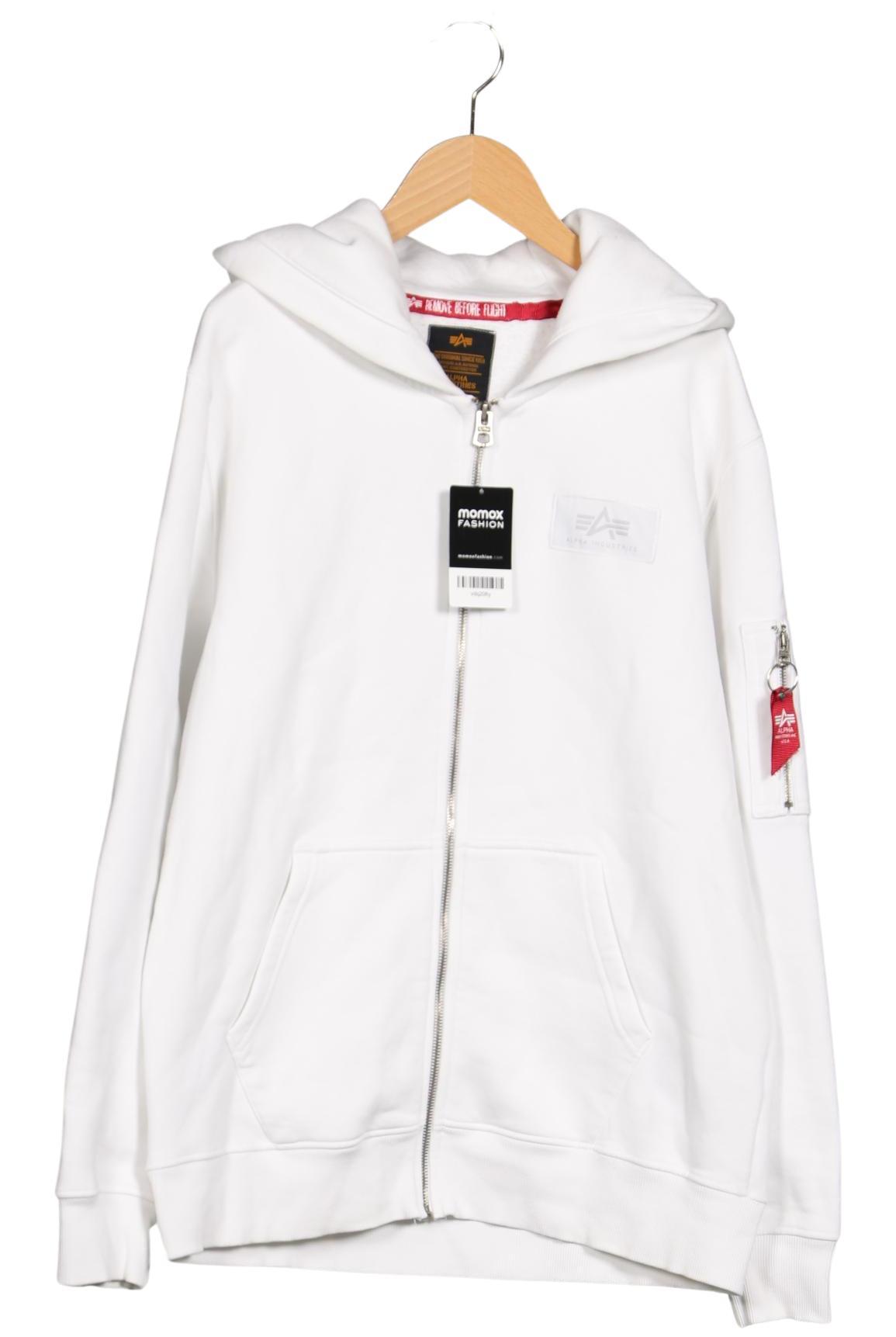 

Alpha industries Herren Kapuzenpullover, weiß, Gr. 52